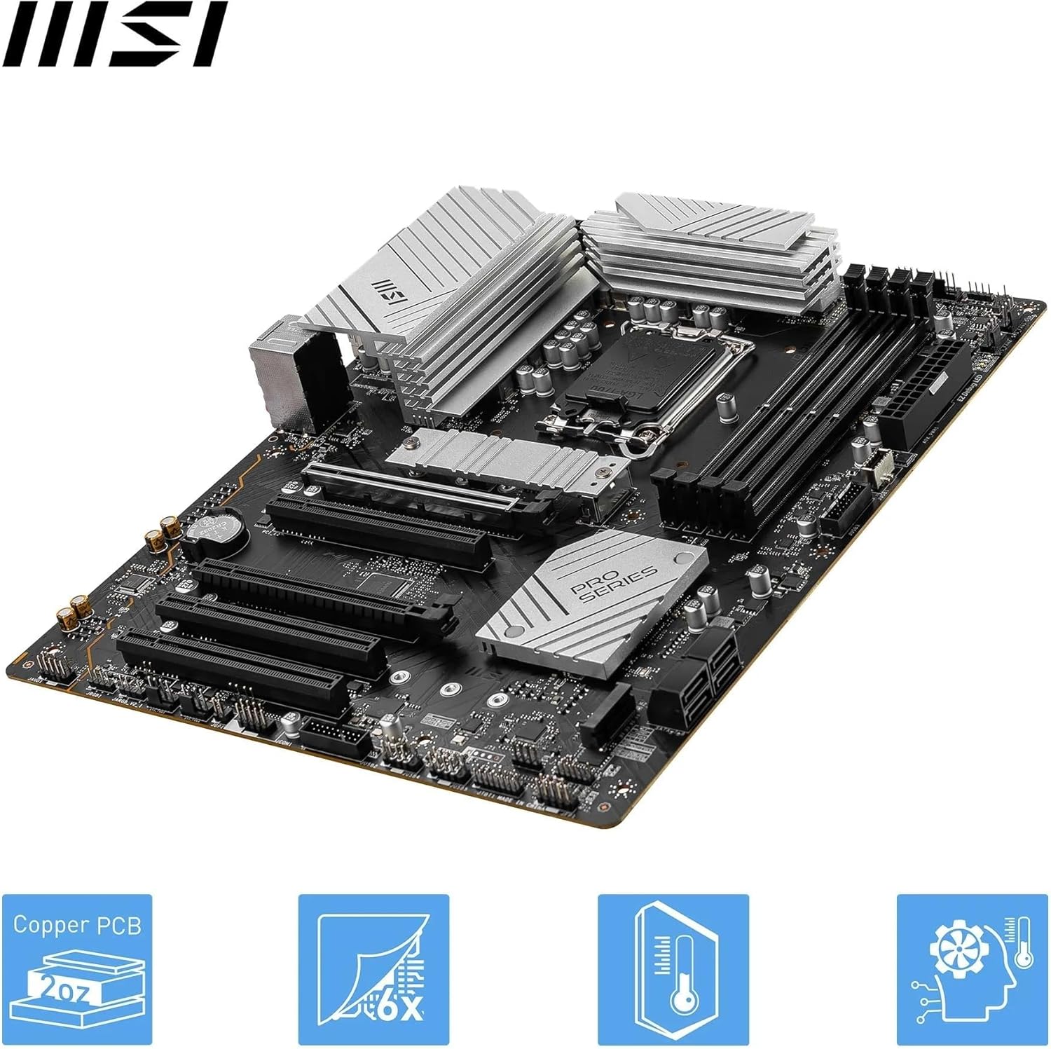 MSI PRO B760-P II Scheda Madre ATX ÔÇô Supporta Processori Intel Core 12a/13a/14a Gen - Scheda madre - Immagine 3
