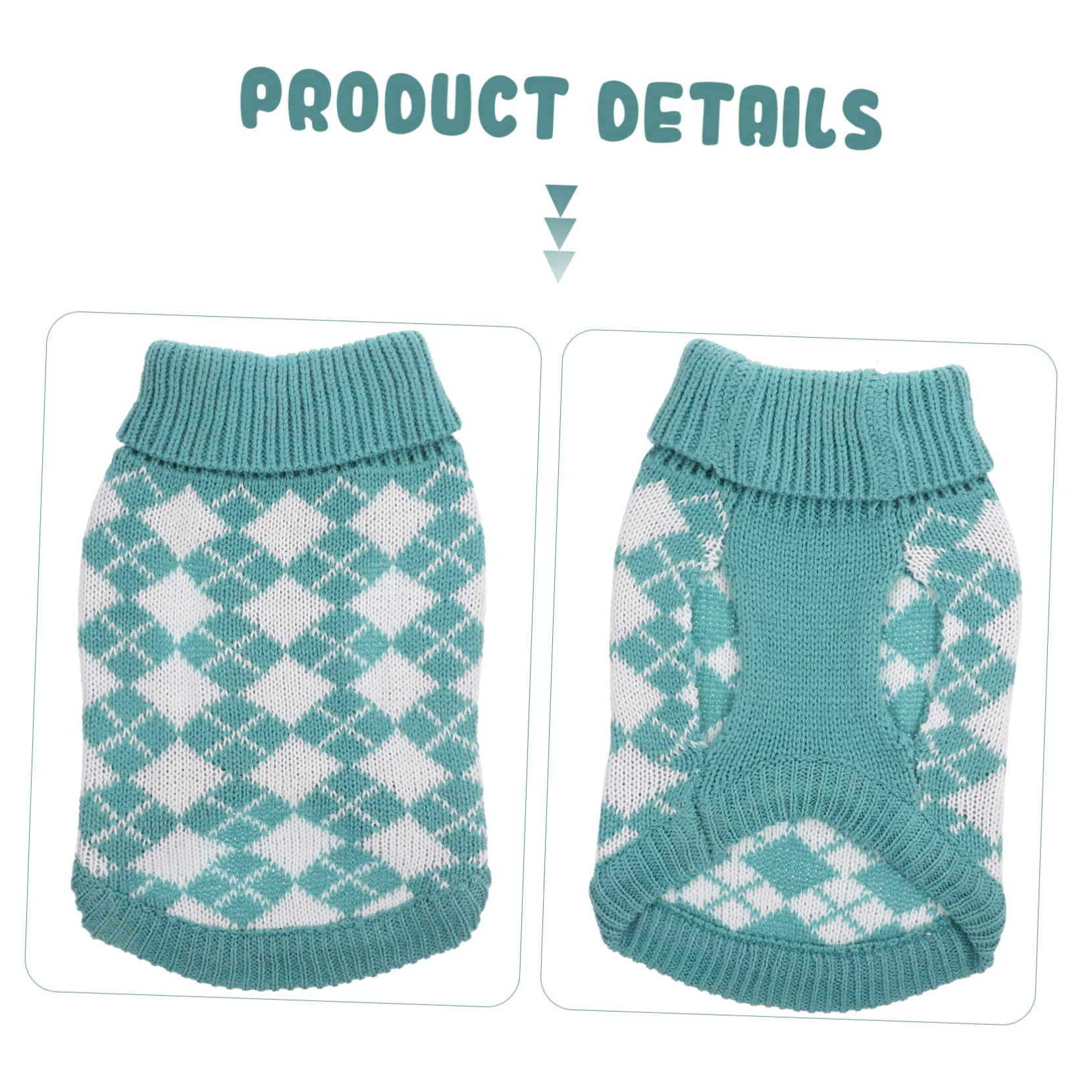 Sosoport 3pièces Pull pour Chien Hiver Sweat pour Chiots Style Adorable Et Confortable pour Petits Et Moyens Chiens