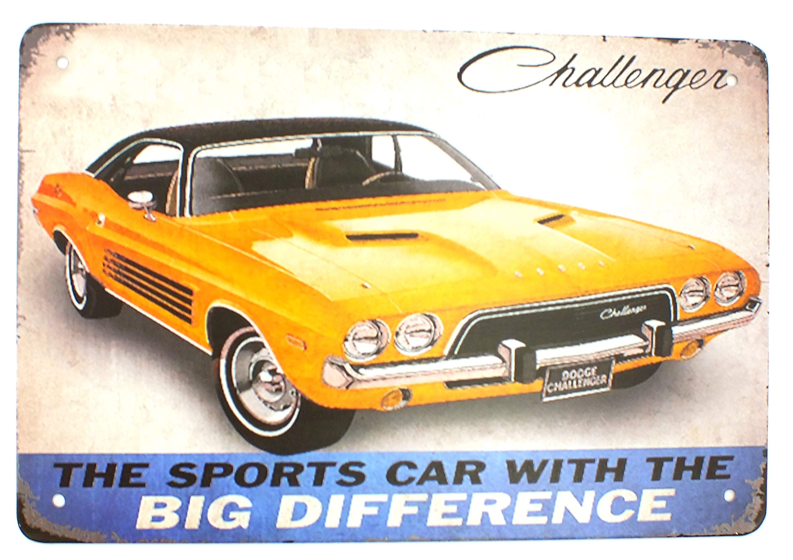 Greenzone 372 - Dodge Challenger Tin Metal Sign Plaque Bar Pub Vintage Retro Wall Decor Poster Home Club Tavern Wall Door (30 X 20 Cm) - Uk Company (372 - Dodge Challenger)