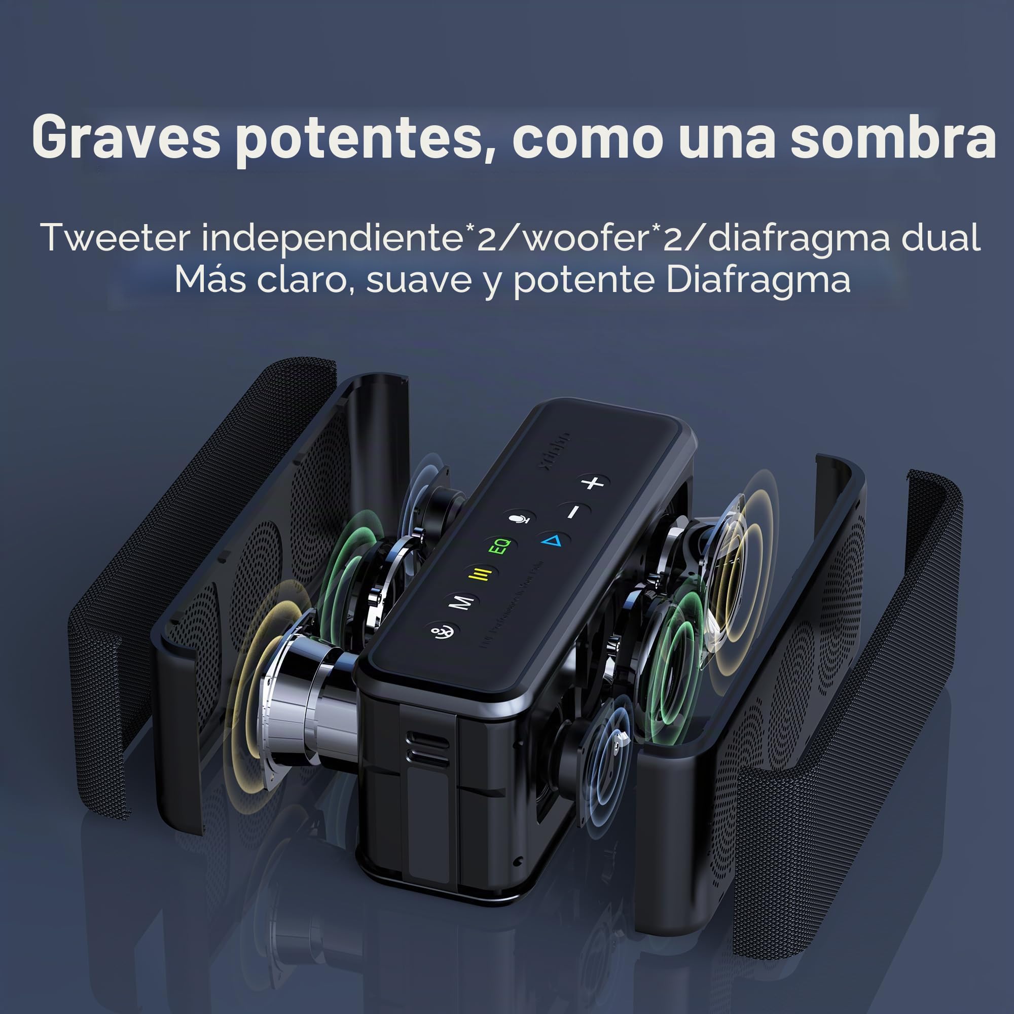 xdobo Altavoz Bluetooth X8 Max, 100 W de potencia de salida, 12 horas de reproducción, Bluetooth 5.0