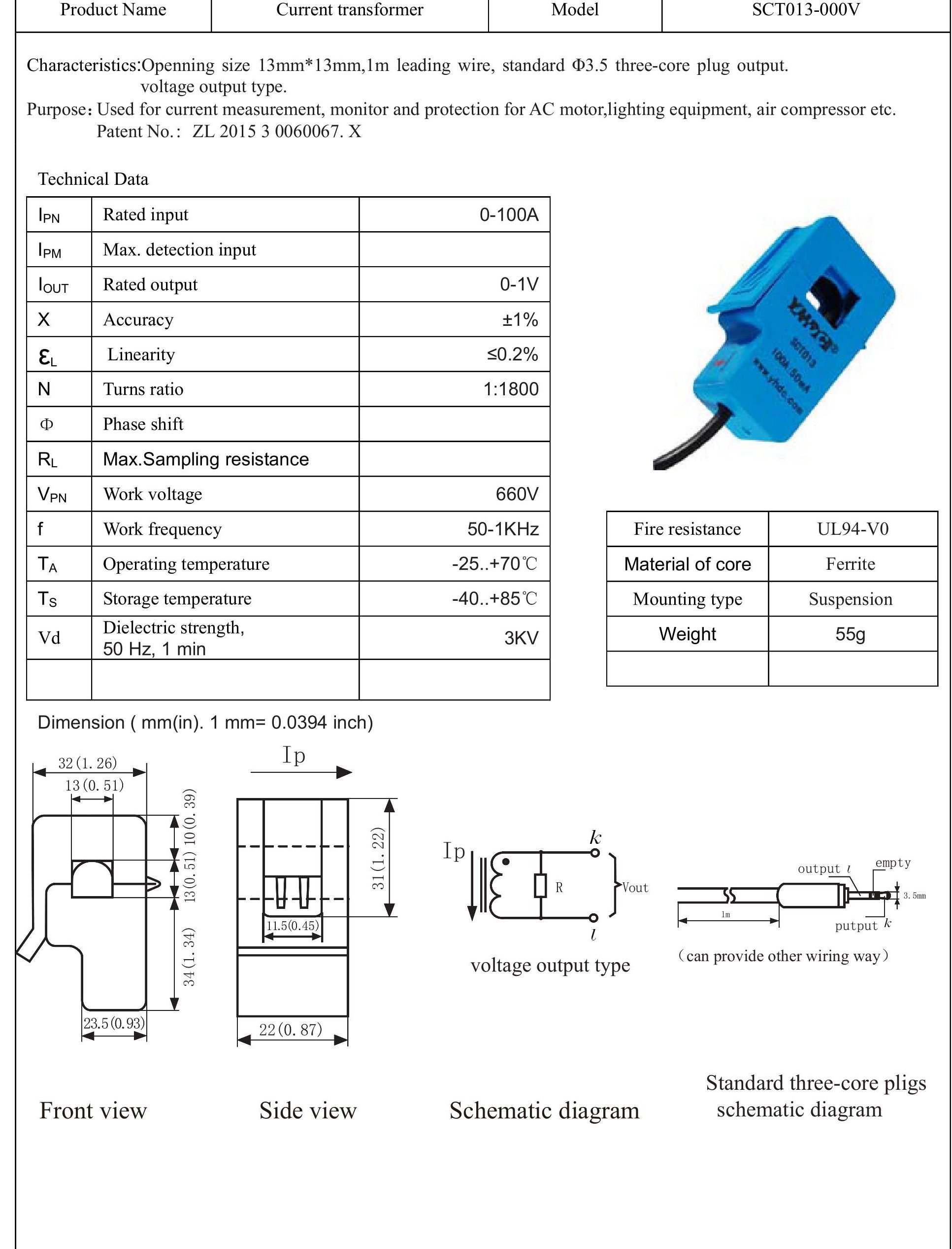 Buy in ZIYUN (60A MAX) Split Core Current Transformer,AC Current Sensor