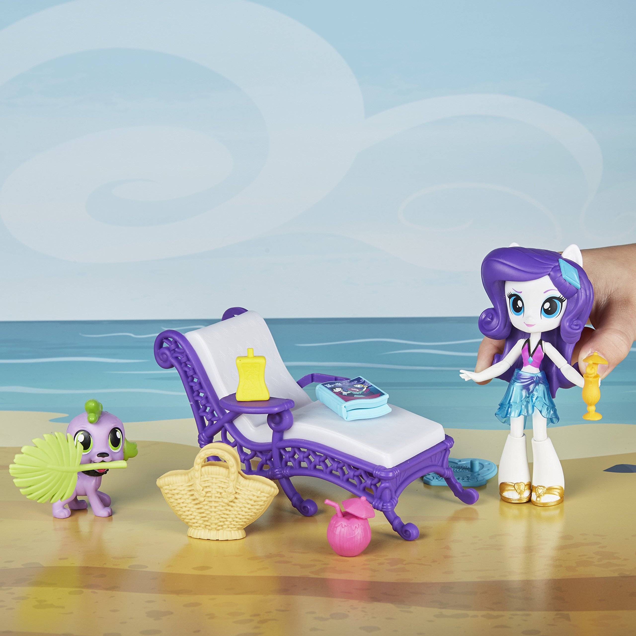 My Little Pony E1084ES0 Equestria Girls Rarity Relaxing Beach Lounge Set product thumbnail 7