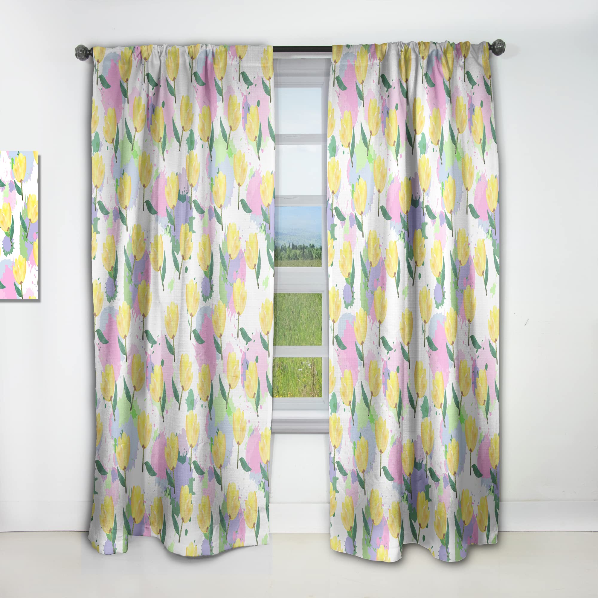 Rideaux modernes motif floral une atmosphère chaleureuse et poétique