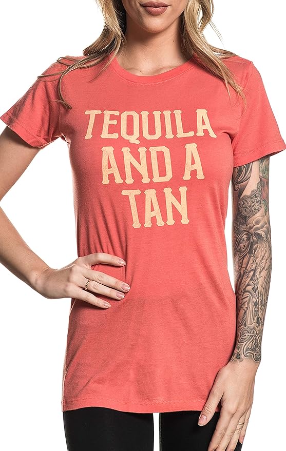 Tan graphic tee womens Clearance