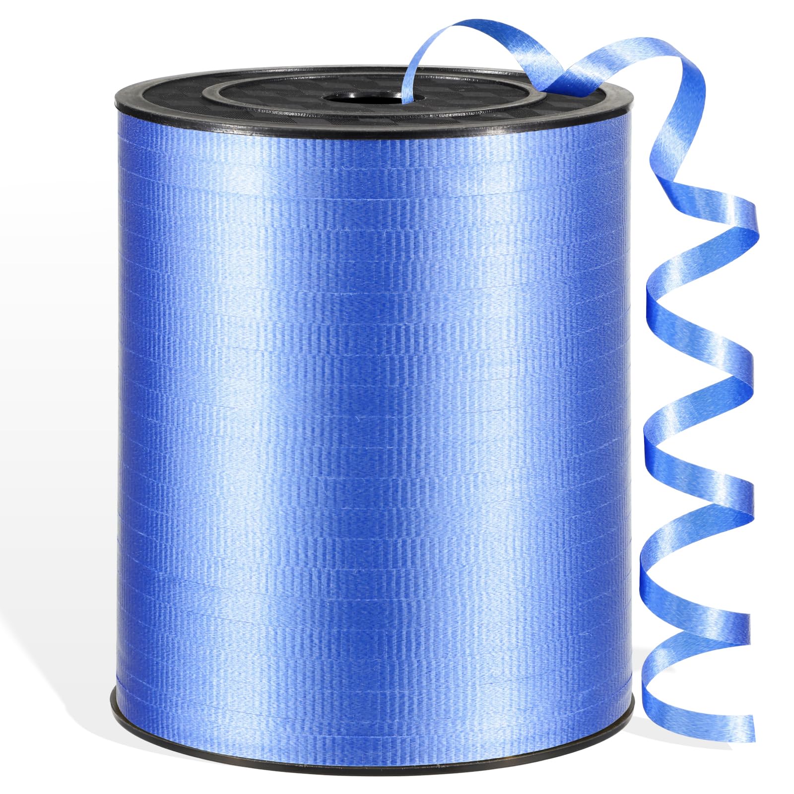 Aoropo 600 Yards Blue Crimped Texture Ribbon for Gift Wrapping, 1/5 Inch Blue Balloon String, Balloon Ribbon for Birthday Party Christmas Crafts