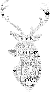 Personalised Word Art Print stag do lads night stag gift keepsake card frame