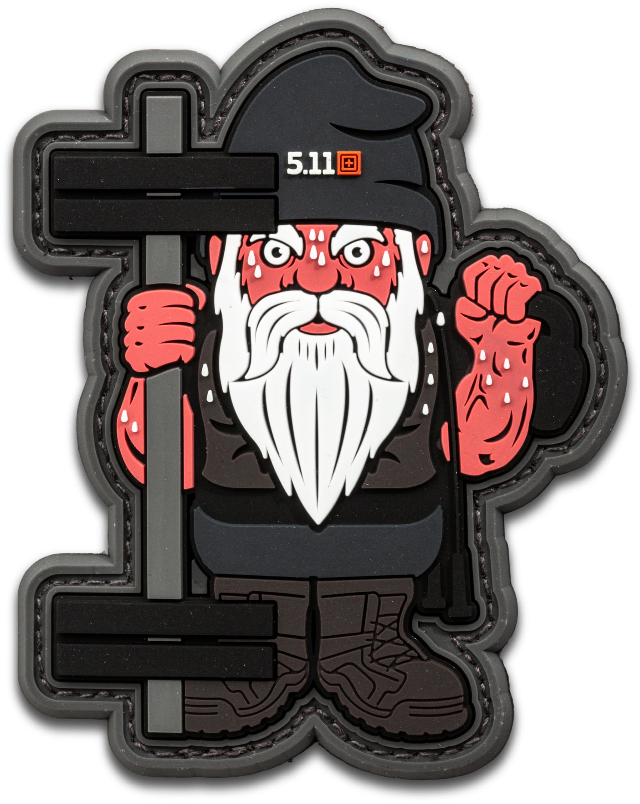 5.11 Tactical Patch - Pt-R Gnome Patch, Hook-Back Adhesion, Laser-Cut to Size, Blue, Style 92380