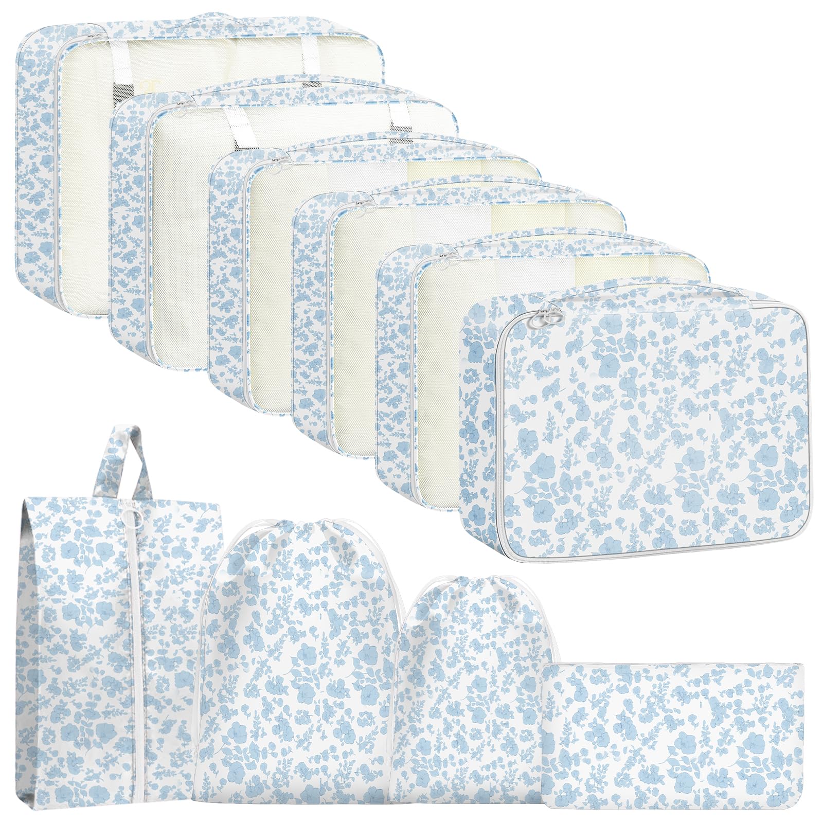 Packing Cubes, Koffer Organizer Travel Accessories Kofferorganizer Set Kleidertaschen Packwürfel Kosmetik Travel Organizer Packtaschen für Koffer