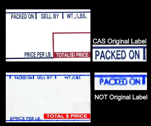Miniatura 2 de CAS LST-8000 - Etiqueta de escala de impresión, 2.283 x 1.181 in, no UPC, 12 rollos por caja