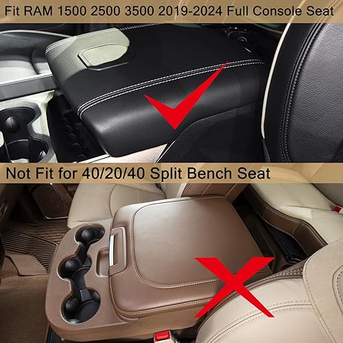 Miniatura 3 de Organizador de consola central compatible con Dodge RAM 1500 2500 3500 2024 2023 2022 2021 2020 2019, accesorios de inserción de caja de