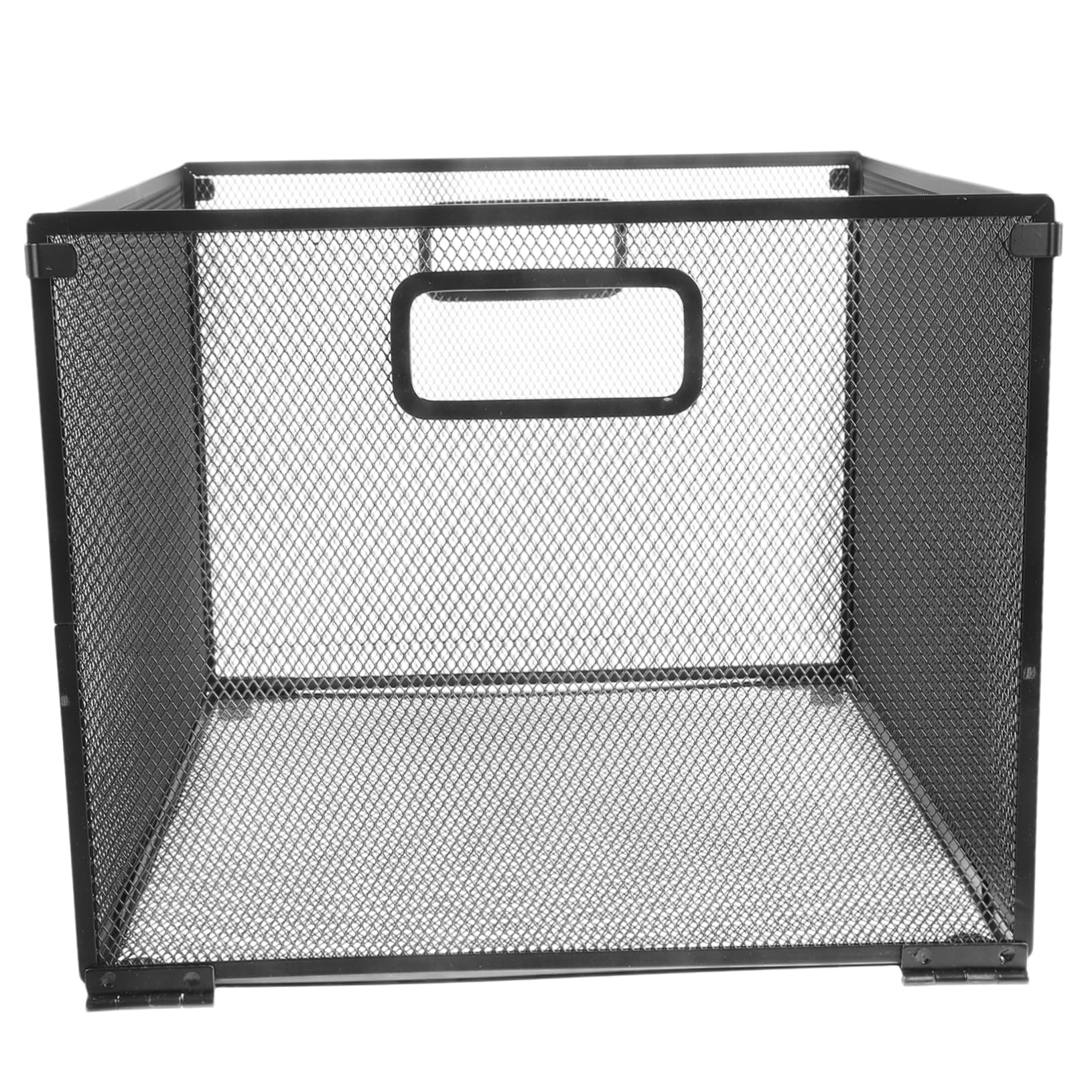 Noir Organiseur de Dossiers Pliable pour Bureau, en Fer