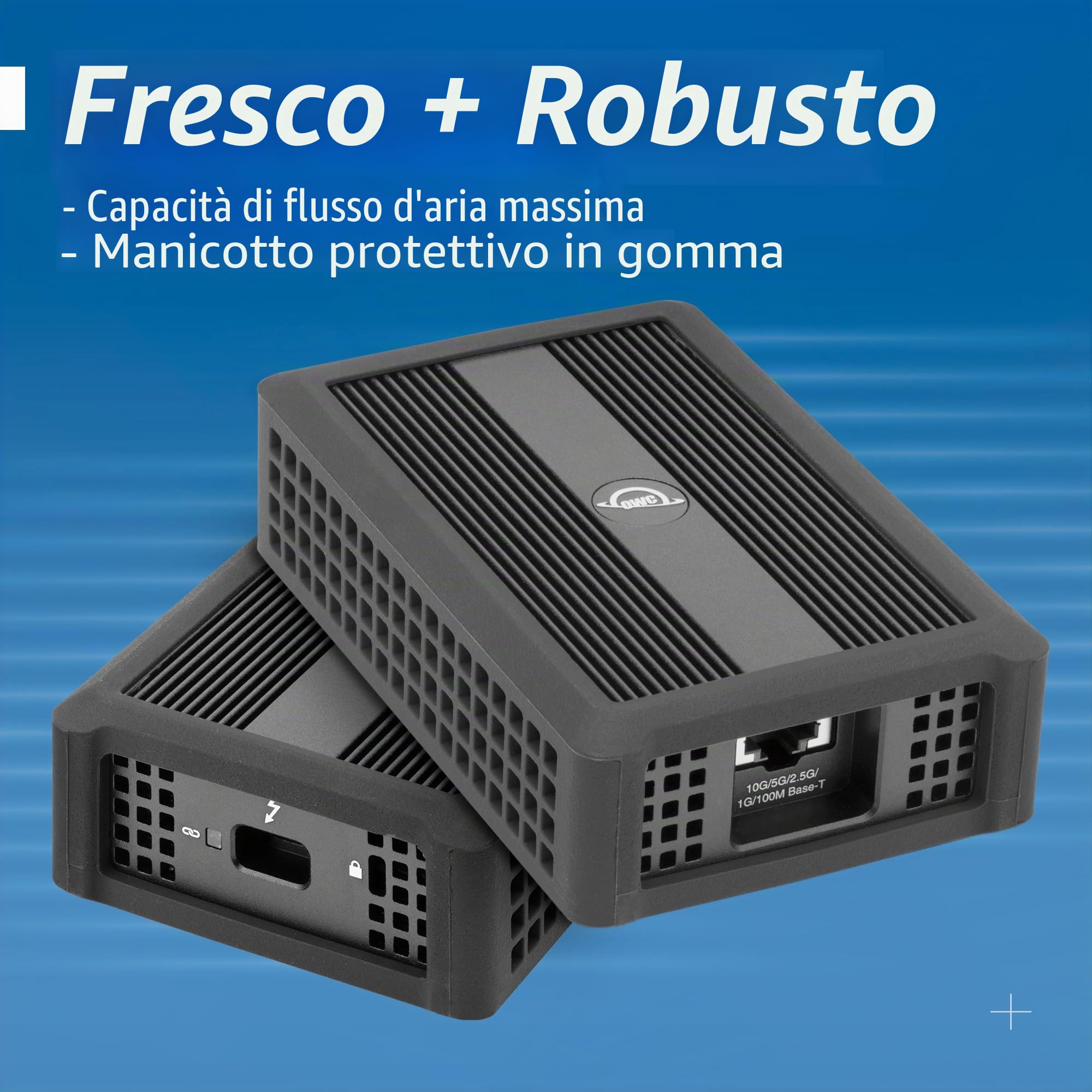 OWC Adattatore Ethernet 10G Thunderbolt 3, (OWCTB3ADP10GBE), per connessioni di Rete ad Alta velocità