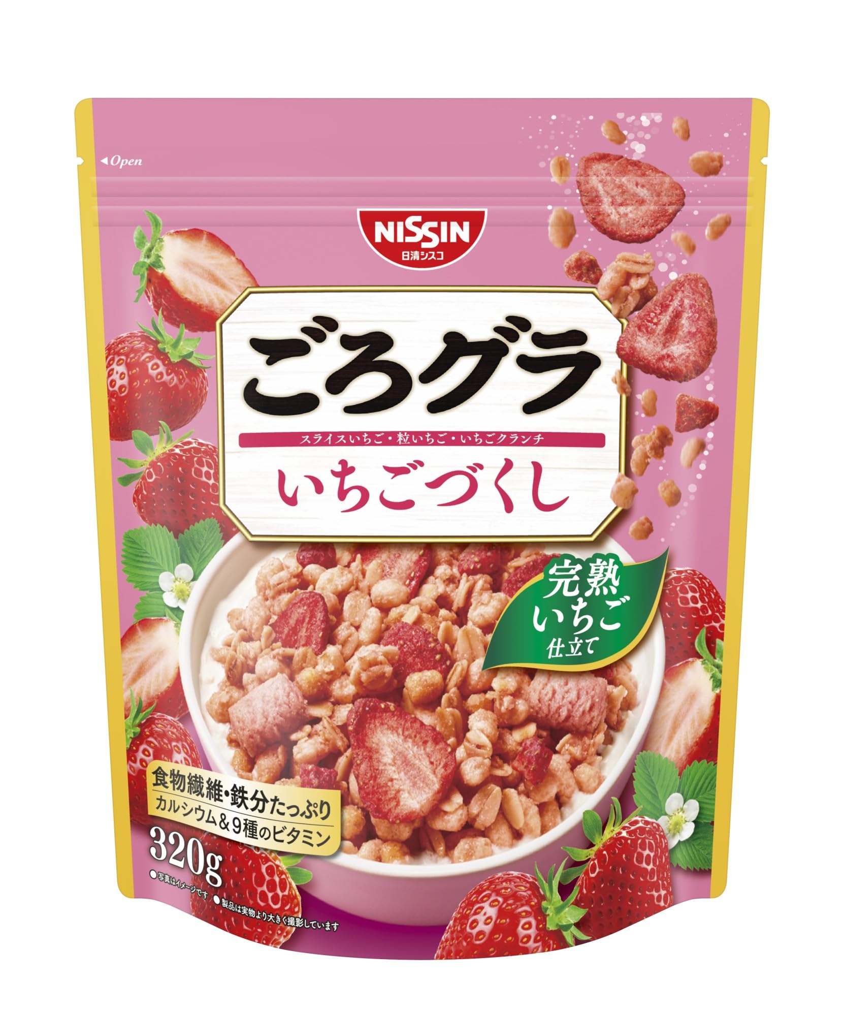 日清シスコ ごろグラ いちごづくし 320g