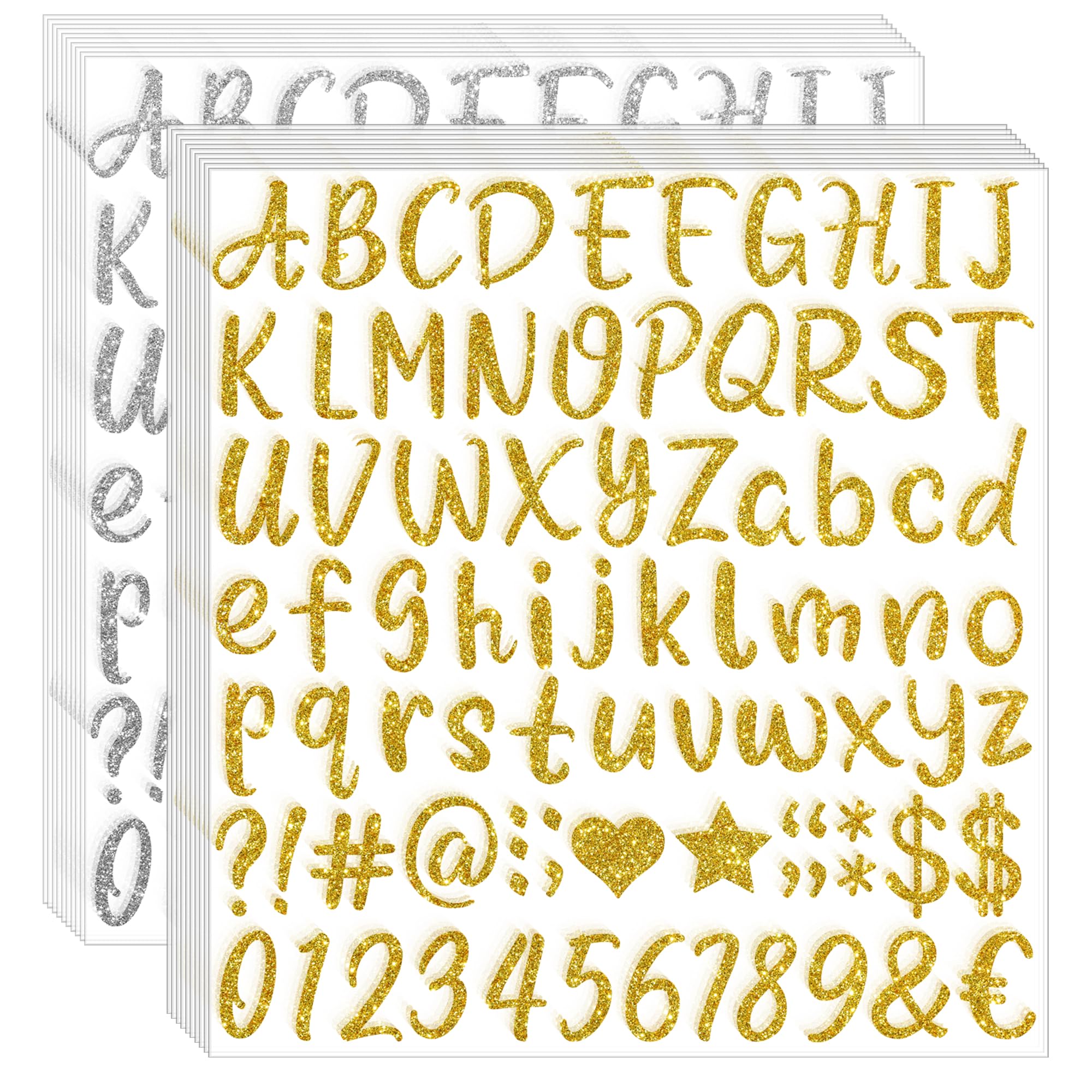 Snapklik.com : 1620Pcs Letter Stickers 20 Sheets Alphabet Stickers ...
