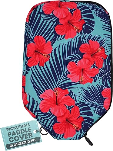 Vista 126 de Palms-O-Aces Pickleball Paddle Sleeve Lightweight Padded Canvas Covers for Paddles Protective Racket Case with zipper Standard & Elongated
