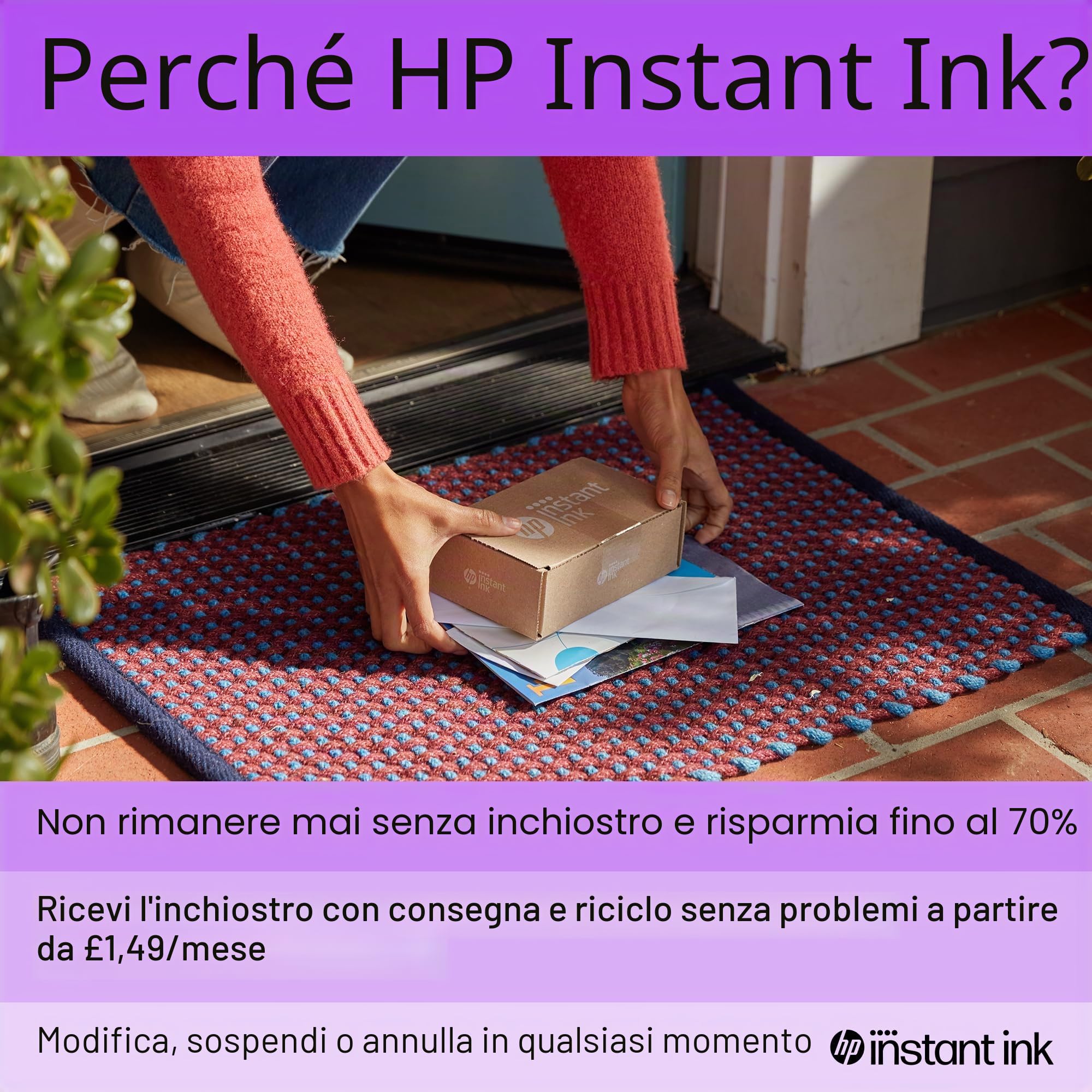 HP Envy 6530e Stampante All in One | Perfetta per la casa | Colore | Wireless | Stampa, scansione e copia | 6 mesi di inchiostro istantaneo gratuito solo a tempo limitato | Alimentatore automatico di