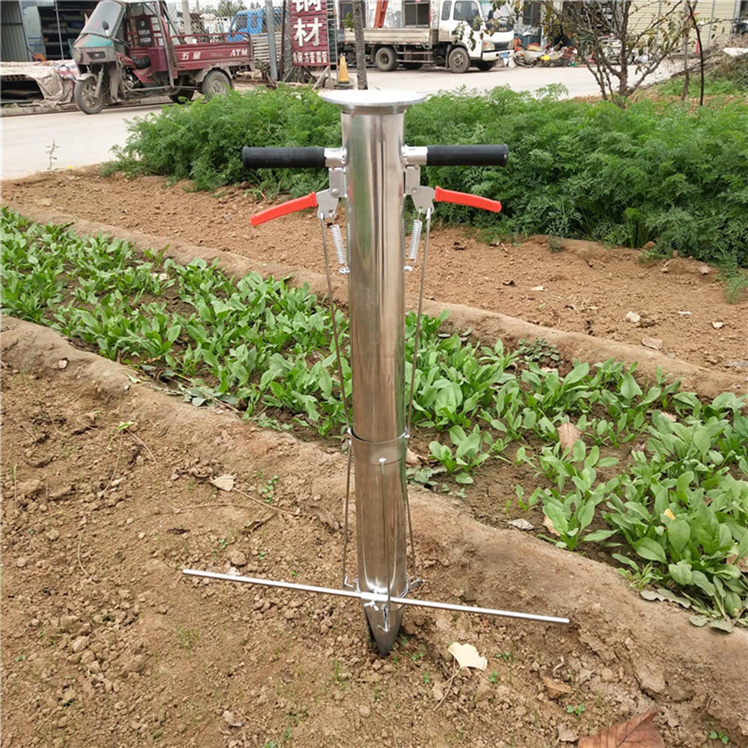 Fioriera per bulbi con manico lungo,fioriera per bulbi a mano,fioriera bucaneve,strumento per fioriera manico lungo,dibber per bulbi,distributore di semi per seminatore,perforatrice,anche per trapian