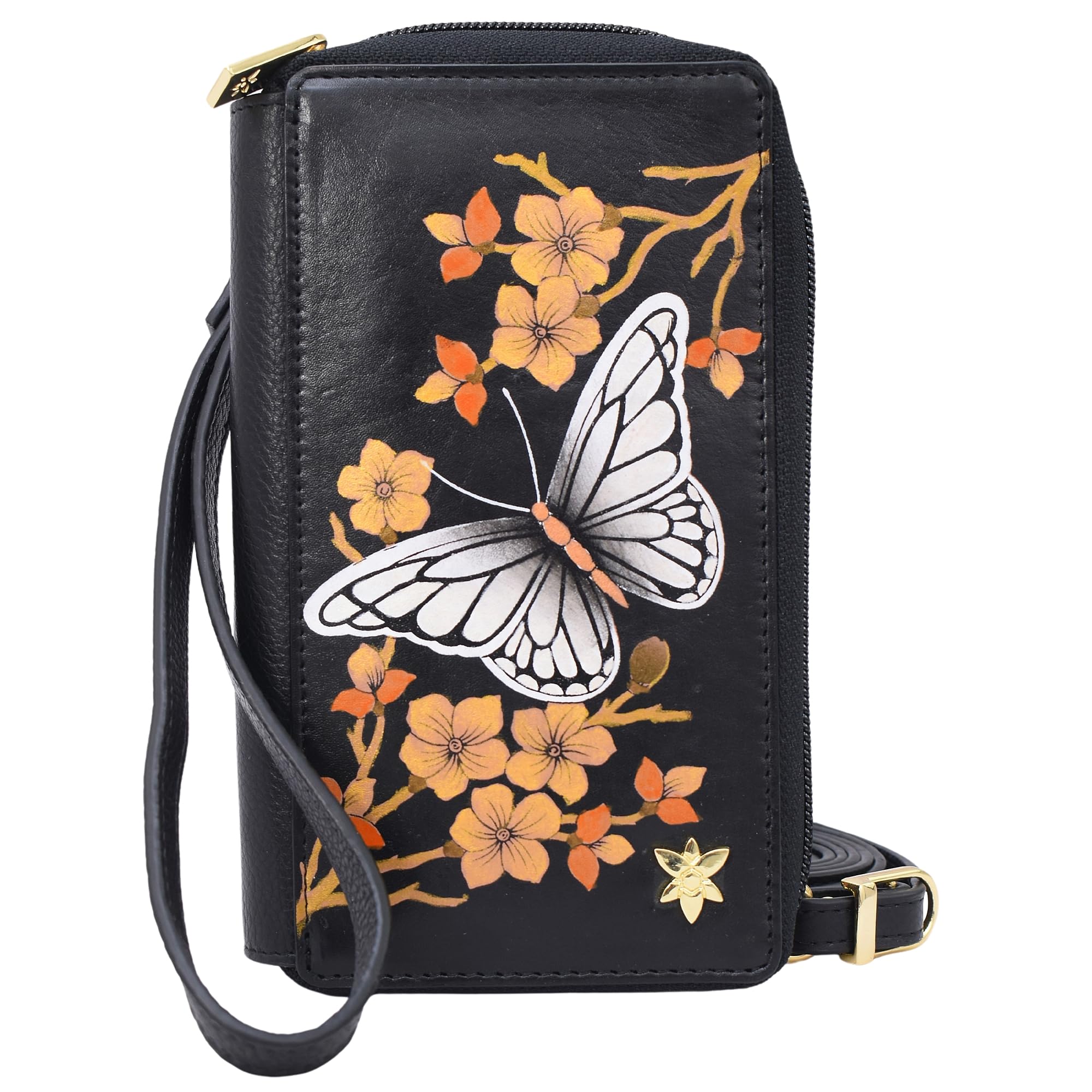 Anuschka Women's Original Hand-Painted Genuine Leather Smartphone Case & Wallet
