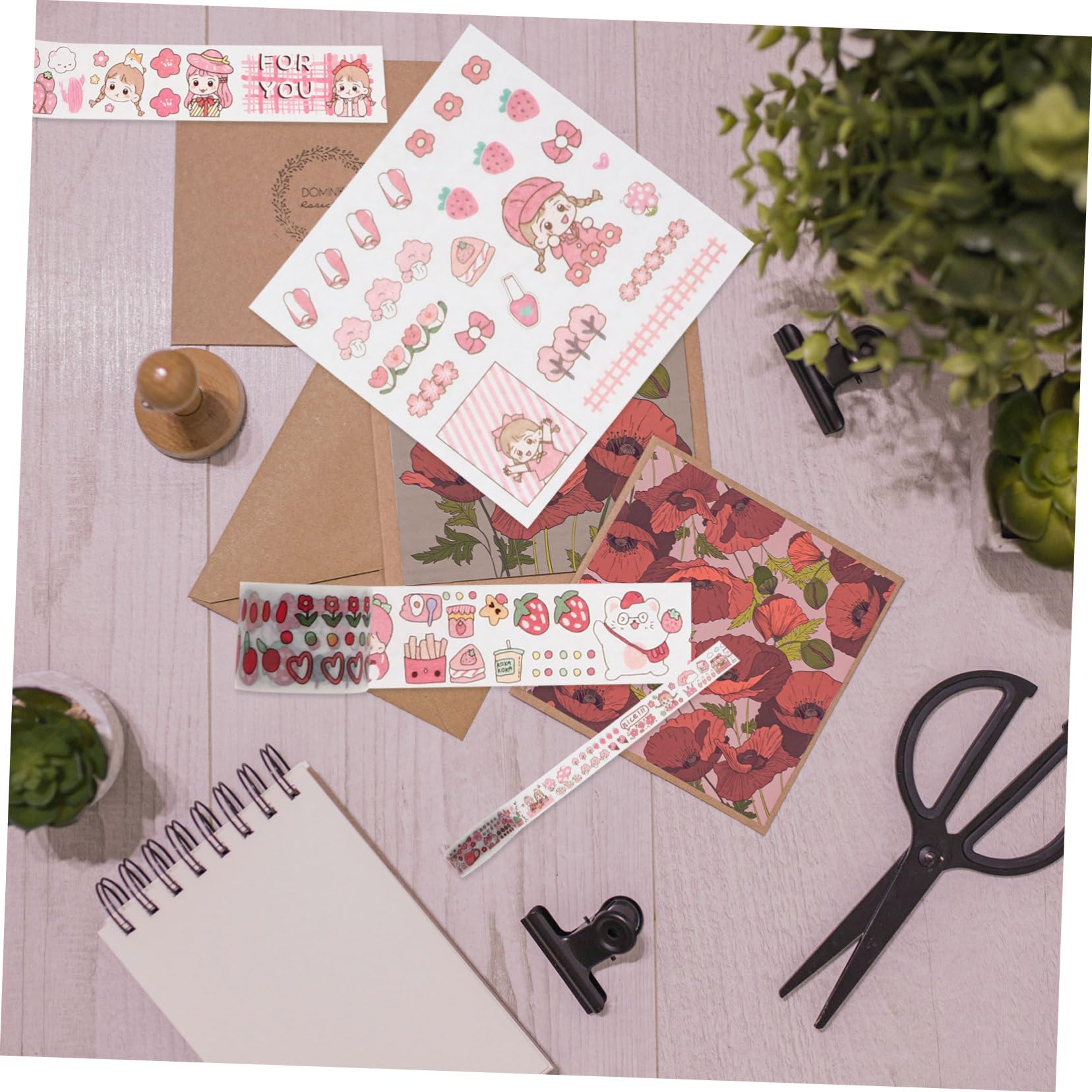 STOBOK 3sätze Teiliges Niedliche Washi Tapes Für Kreative Tagebuchgestaltung Dekorative Klebebänder Für Scrapbooking Planer -projekte Und