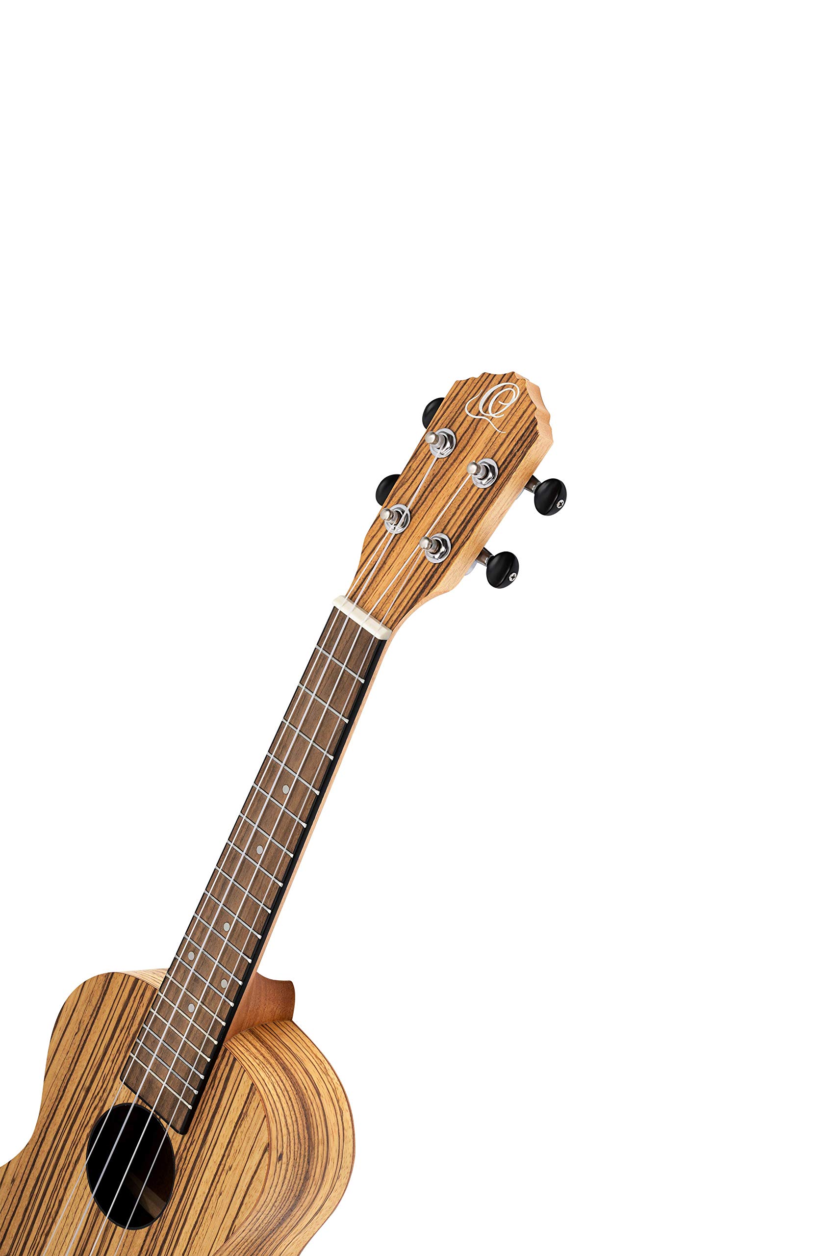 Ortega Guitars Ukulélé Concert Acoustique – Série Timber – Housse Incluse – Zebrawood, Naturel (RFU11Z)