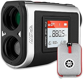 PGM Golf Rangefinder with Slope, 600/1300 Yards Golf Range Finder, 7X Magnification Laser Range Finder Golf with Flag Pole Locking Vibration, Range Finder Magnetic Strap, Golf Gifts Accessories for