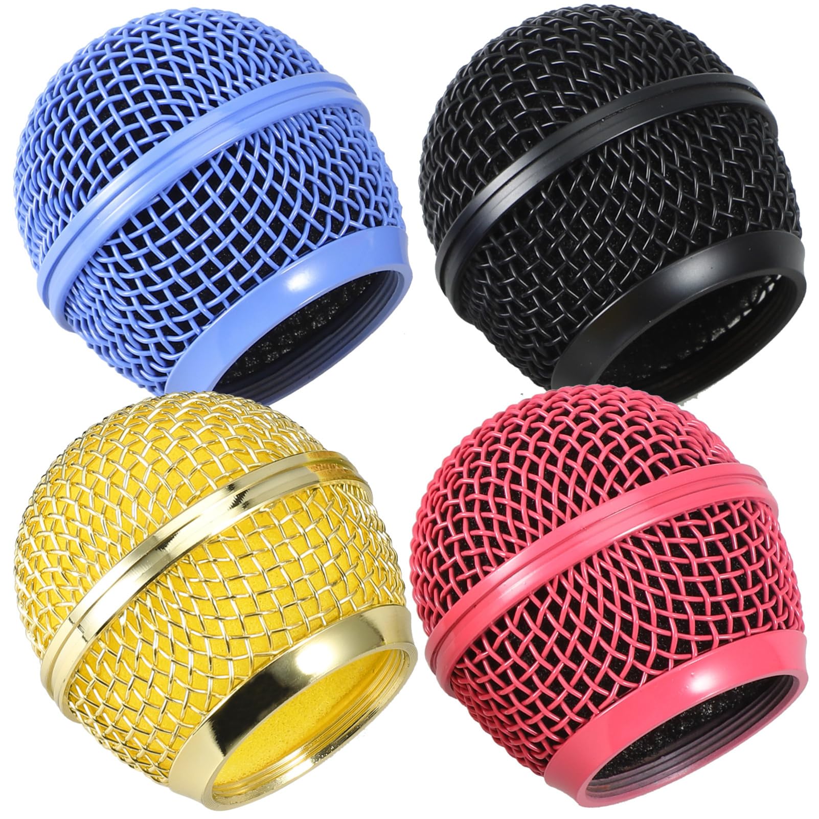 ibasenice 16piezas Reemplazo De Rejilla Para Micrófono Cubierta De De Bola Para Micrófono Accesorios