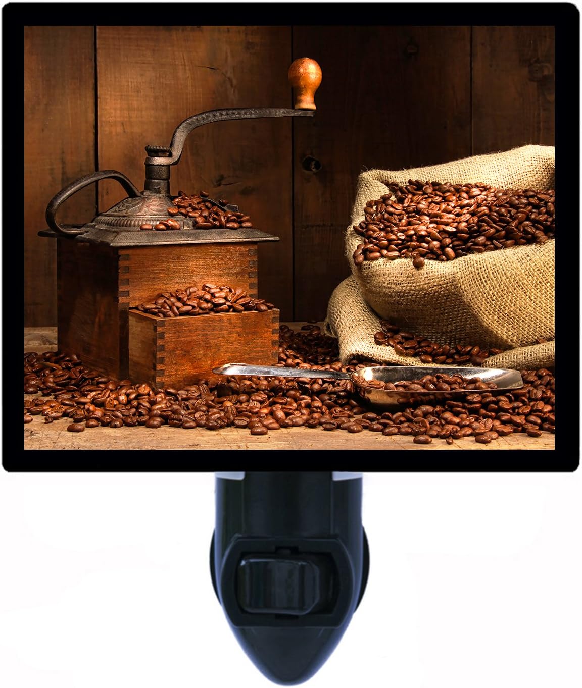 Night Light, Antique Coffee Grinder, Kitchen, Coffee Beans
