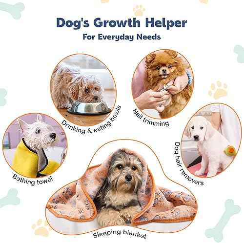 Miniatura 3 de KIPRITII Kit completo 46 en 1 de artículos esenciales para perros para principiantes de cachorros, incluye juguetes masticables para cachorros para