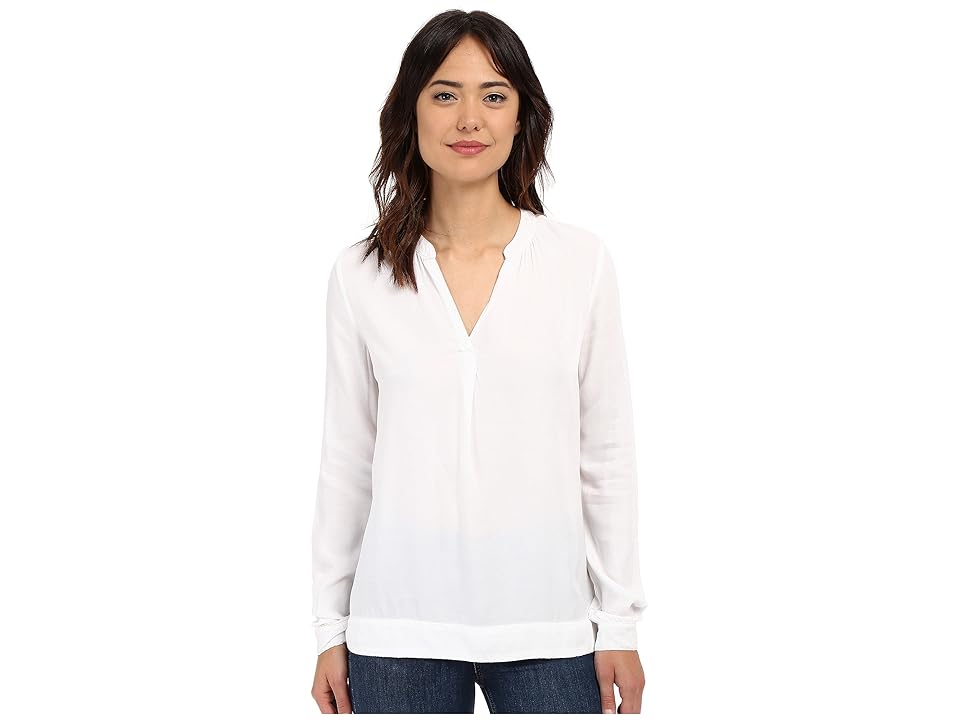 

Three Dots Katharina Long Sleeve Blouse (White) Women's Blouse