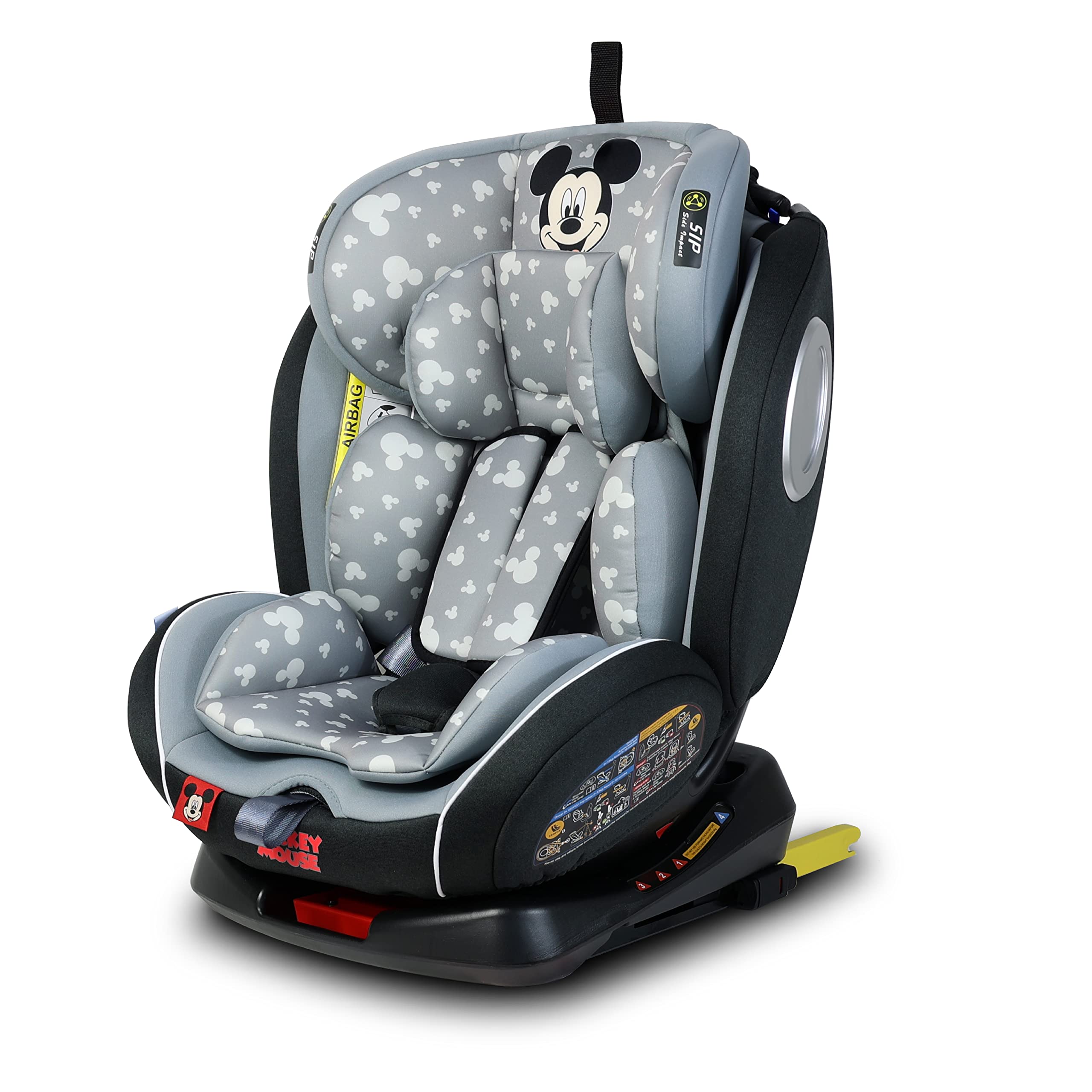 Buy DisneyMickey Mouse Baby/Kids 4 In 1 Car Seat 360 Degree Rotation 4