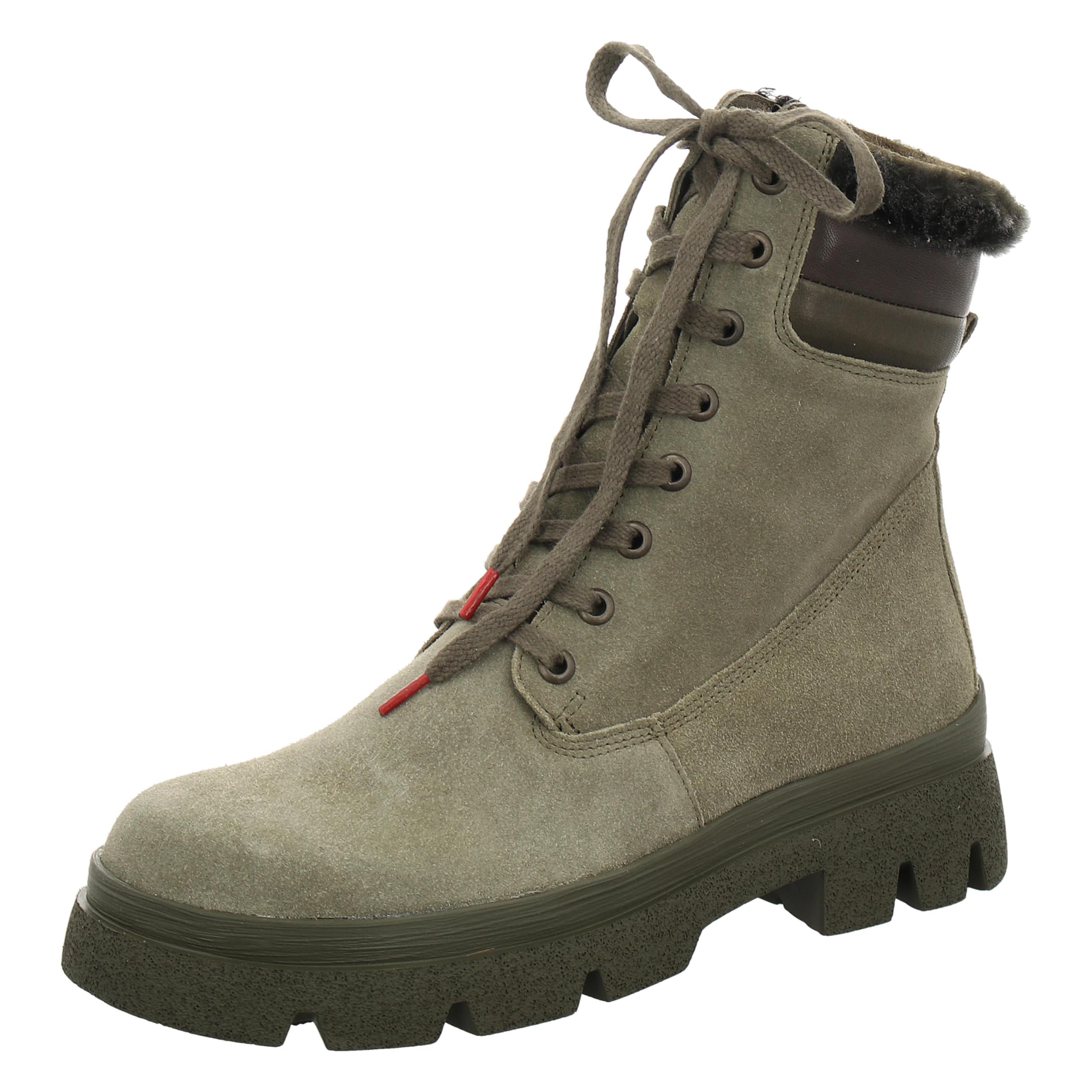 Think! Women's Kangae Chrome-Free Tanned Loden Lining Ankle Boots, 7000 Jade Estate, 38.5 EU