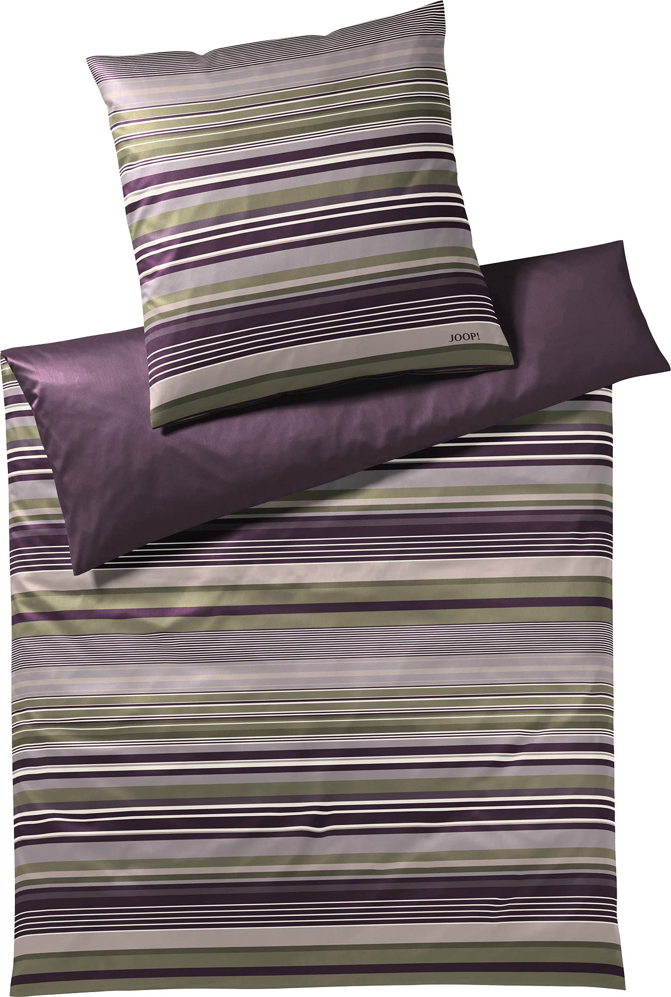JOOP! Pościel Micro Lines 4099 | 4 Purple Ivy - 135 x 200 cm