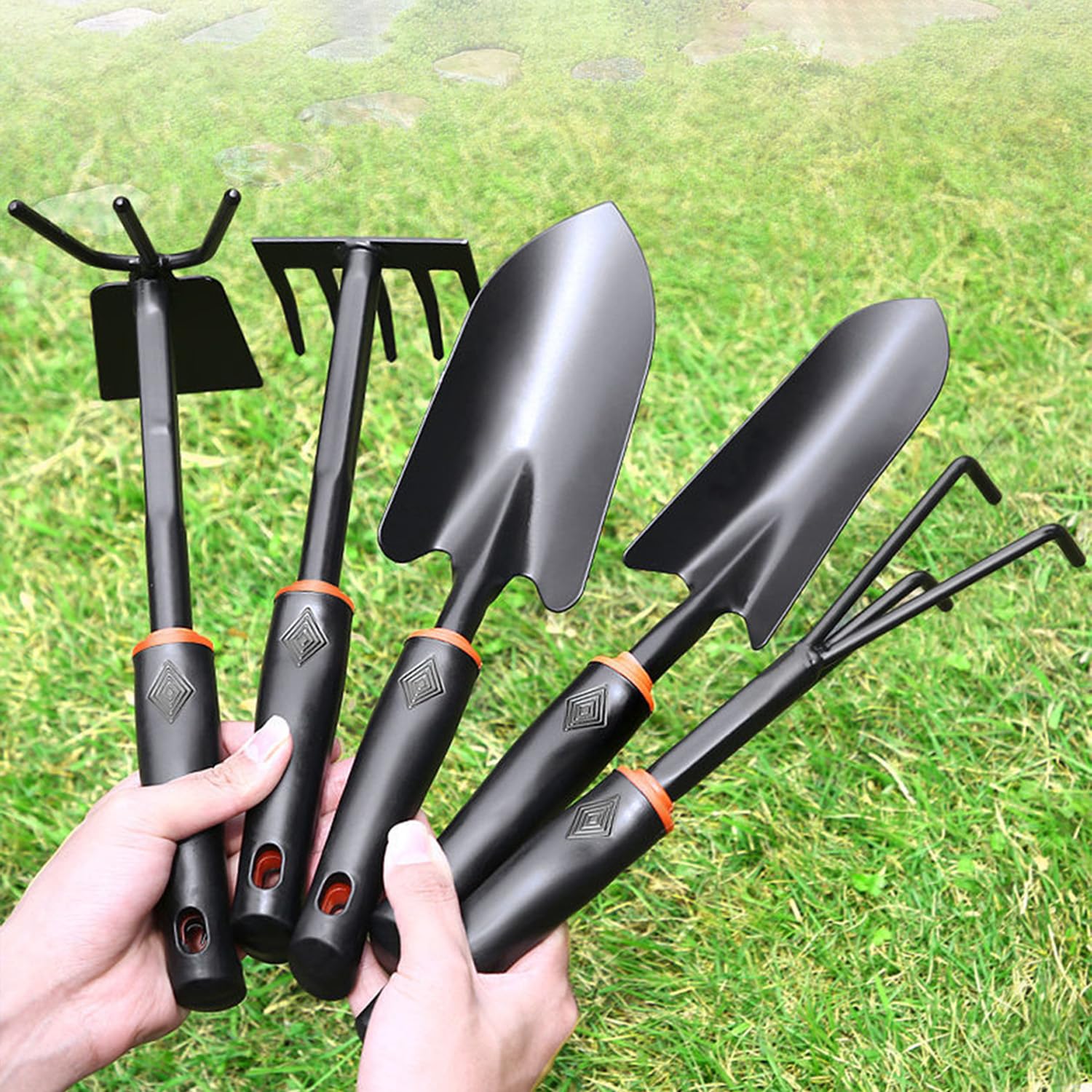 Herramientas Jardinería Pequeñas, 3 pcs Juego Herramientas para Bonsái, Kit Herramientas Jardineria, Herramientas de Jardín el Set, Jardin Herramientas de Mano, Pala de Jardín, Rastrillo,Planta