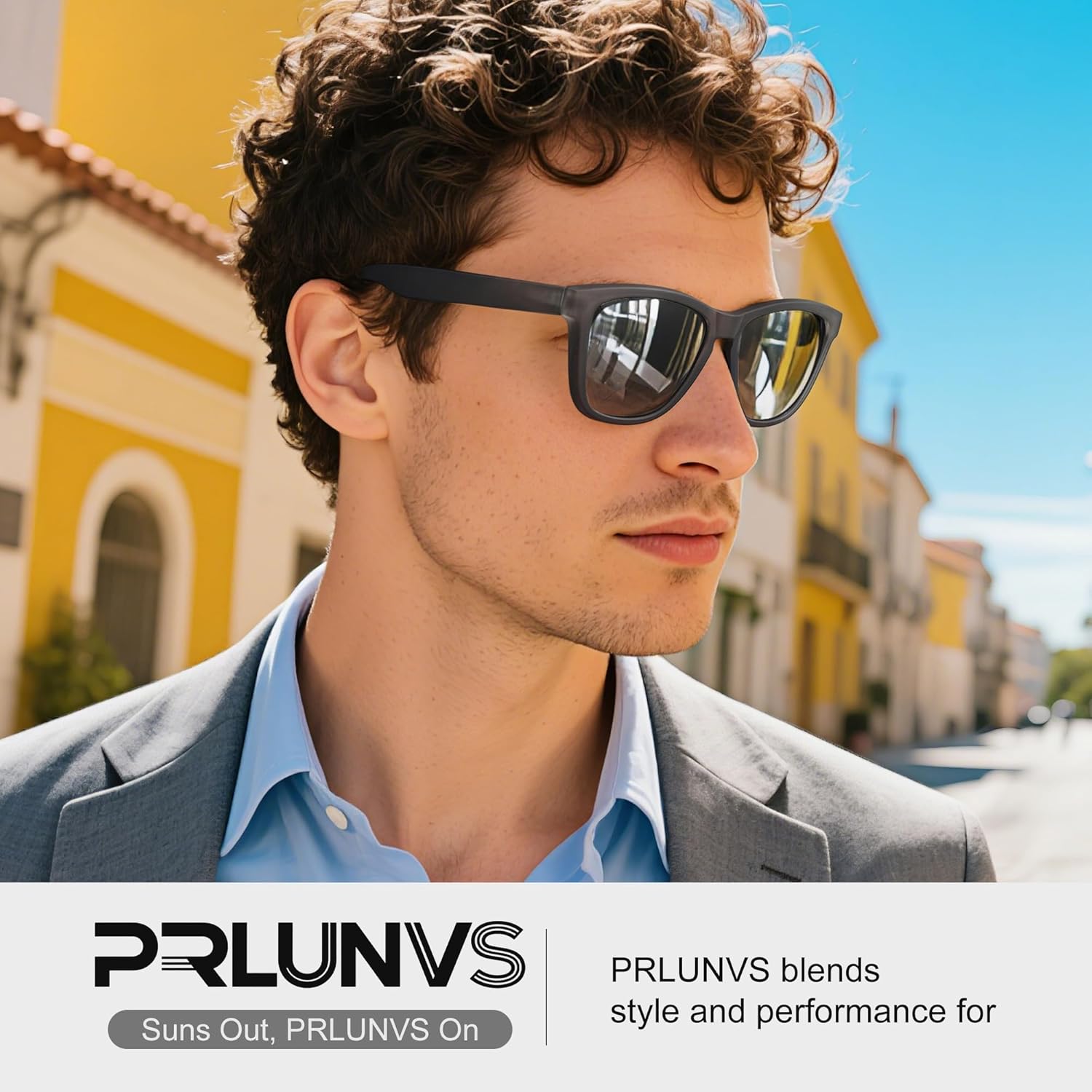 Polarized Sunglasses for Mens Womens - Fashion Men Sun Glasses Shades for Driving Fishing Lightweight UV Protection