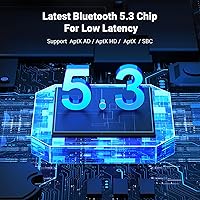 Vista 4 de UGREEN Bluetooth 5.3 Adapter for PS4 PS5 USB Audio Transmitter APTX Connecting Bluetooth Headphones to PS5, PS4, Switch, PC, Wireless Audio Adapter
