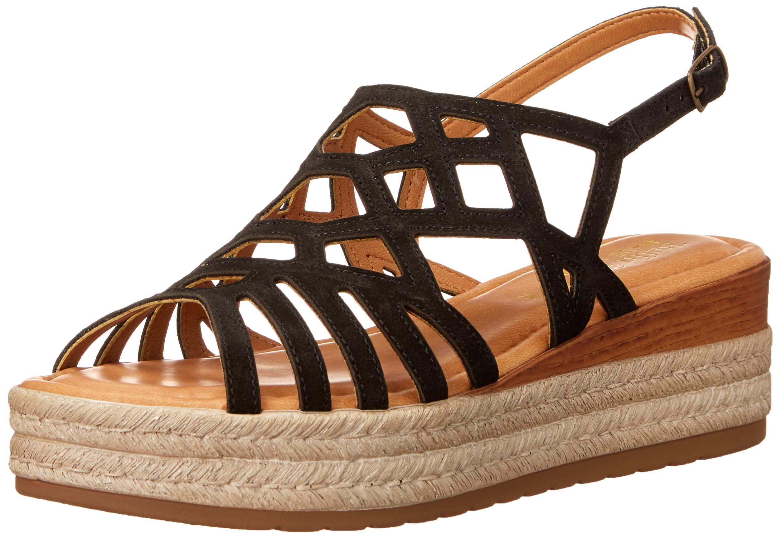 Bella Vita Made in Italy Women's Zip-Italy Platform Sandal Flat