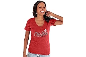 Ohio State Shirt for Women: Blue 84 Women's Premium V-Neck Tri Blend T Shirt