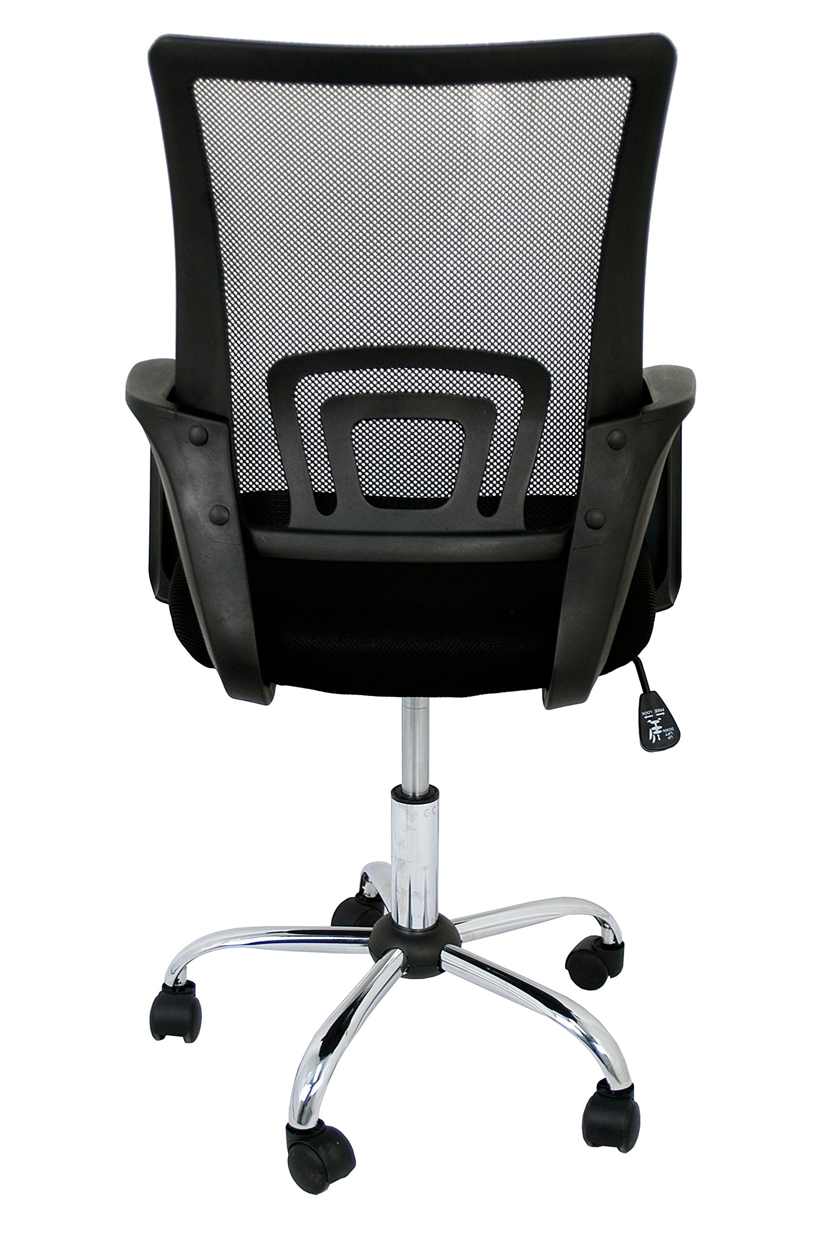 La sedia spagnola Ribadeo Sedia di Ufficio senza poggiatesta 61x58x89 cm nero