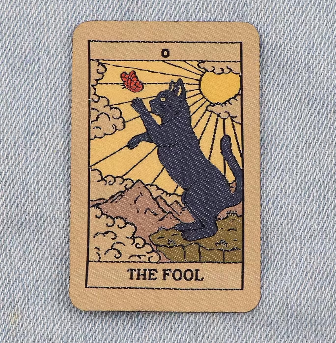 Amazon.co.jp: The Fool Cat タロットカード 占い 3.6インチ アイロン