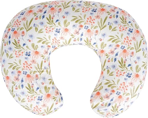 Almohada de lactancia - Almohada de lactancia con relleno transpirable y funda extraíble, soporte ergonómico para lactancia materna y biberón (hoja