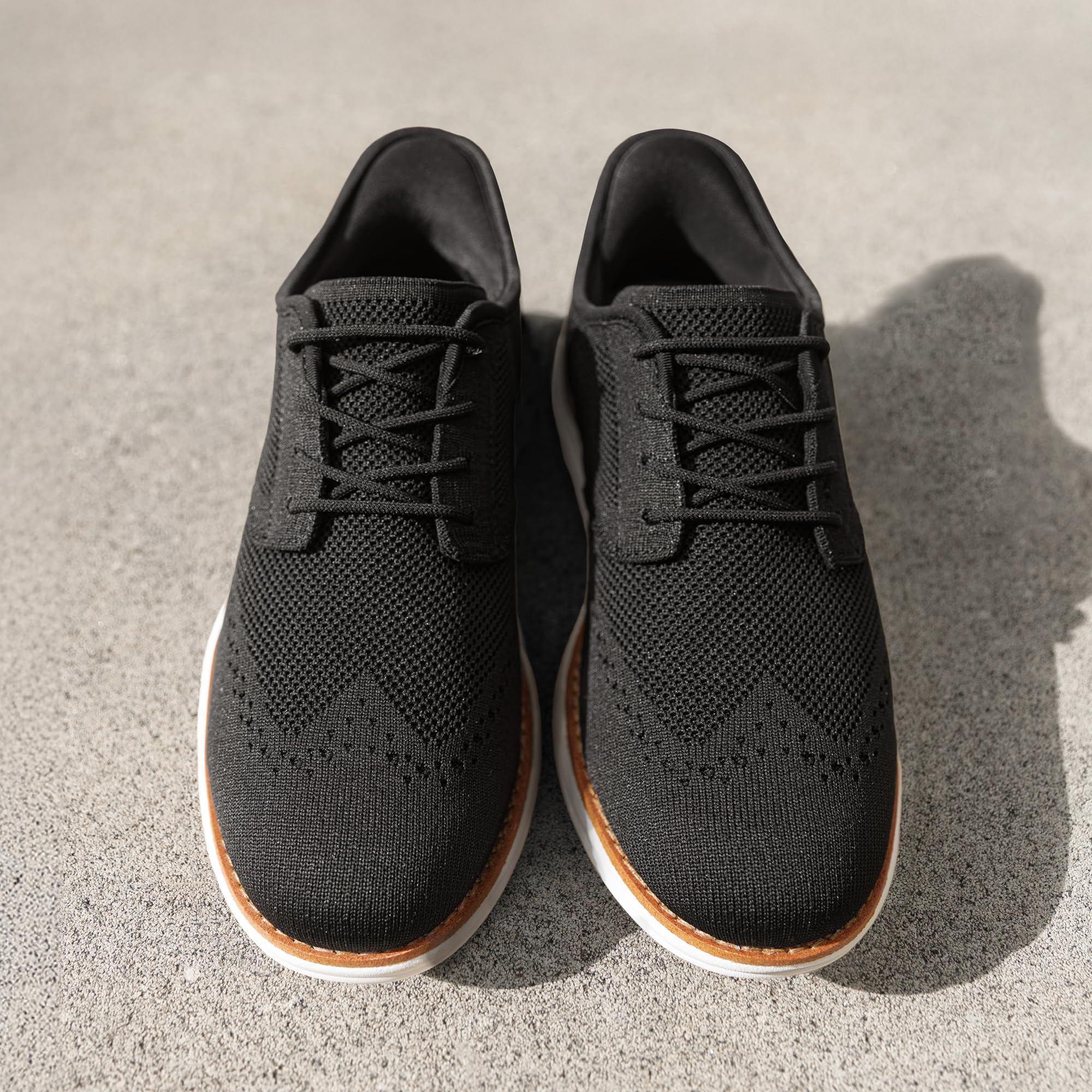 Bruno Marc Męskie trampki KnitFlex Craft Mesh Oxfords Casual Dress sznurowane lekkie buty do chodzenia
