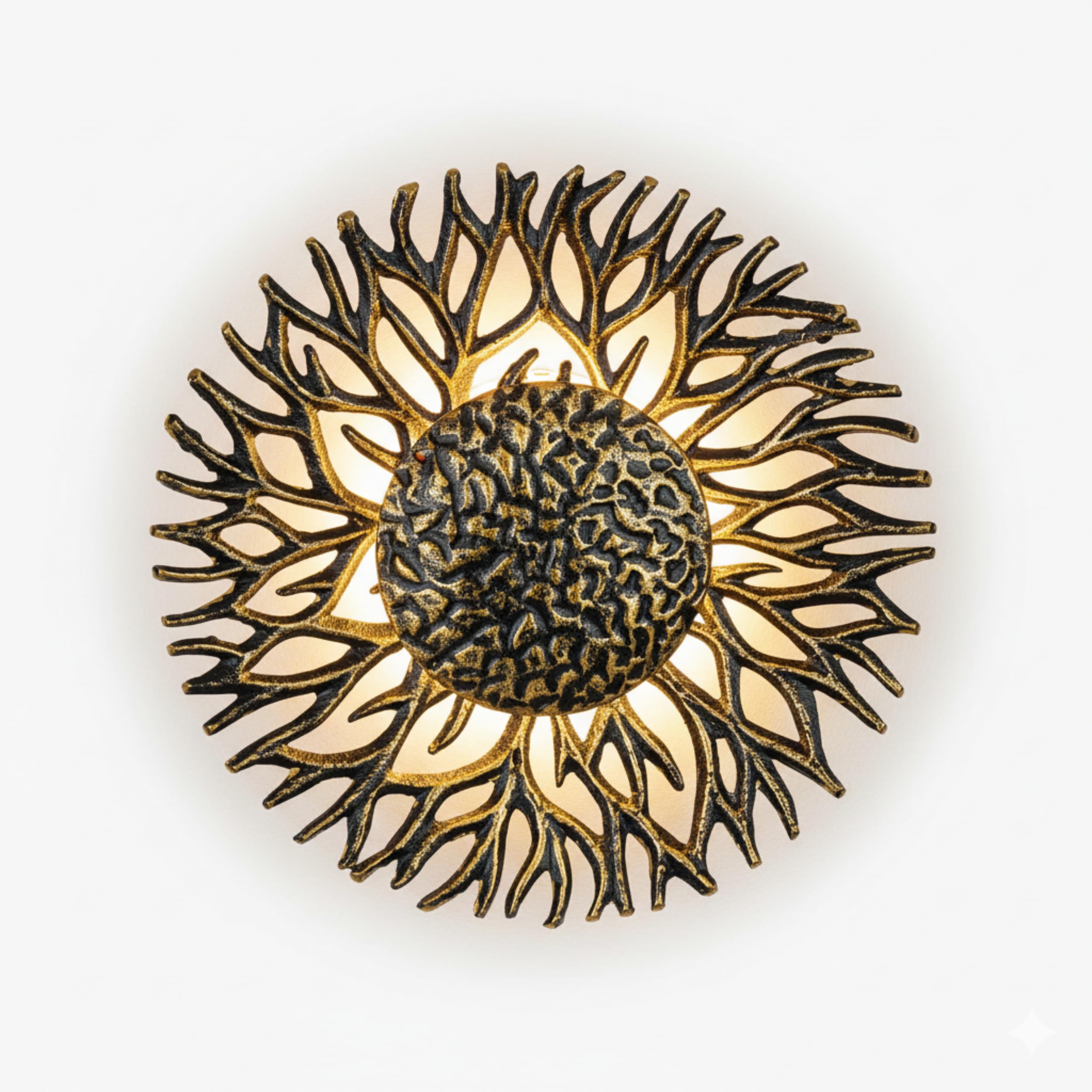 Rust & Shine Wall Light for Home Decoration Antique Brass Modern Decorative Wall Lamp for Living Room & Bedroom Wall Mounted Light Bedside Wall Light Fancy Indoor Lighting