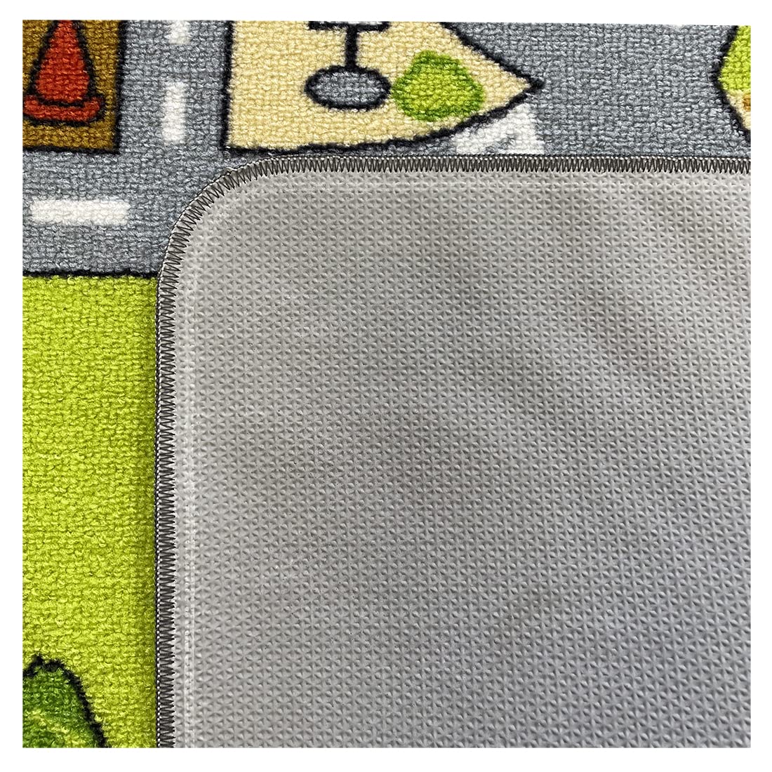 Acomoda Textil – Alfombra Infantil Ciudad Carretera para Jugar con Coches. Alfombra Antideslizante, Plegable y Acolchada. (Modelo B, 90x133 cm)