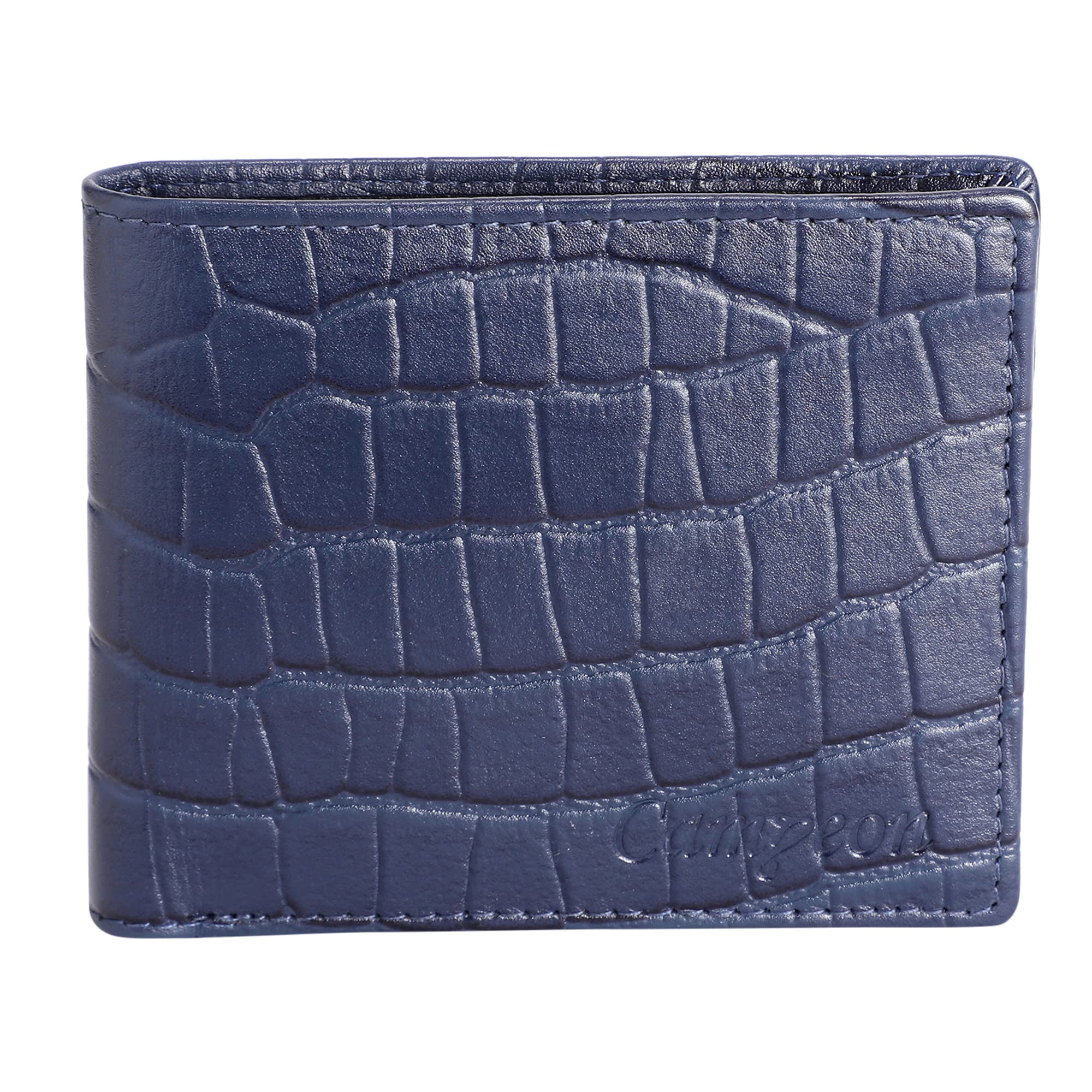 Campeon Blue Genuine Leather RFID Protected Men's Wallet (Pack of 1)(SV87DI32BU)