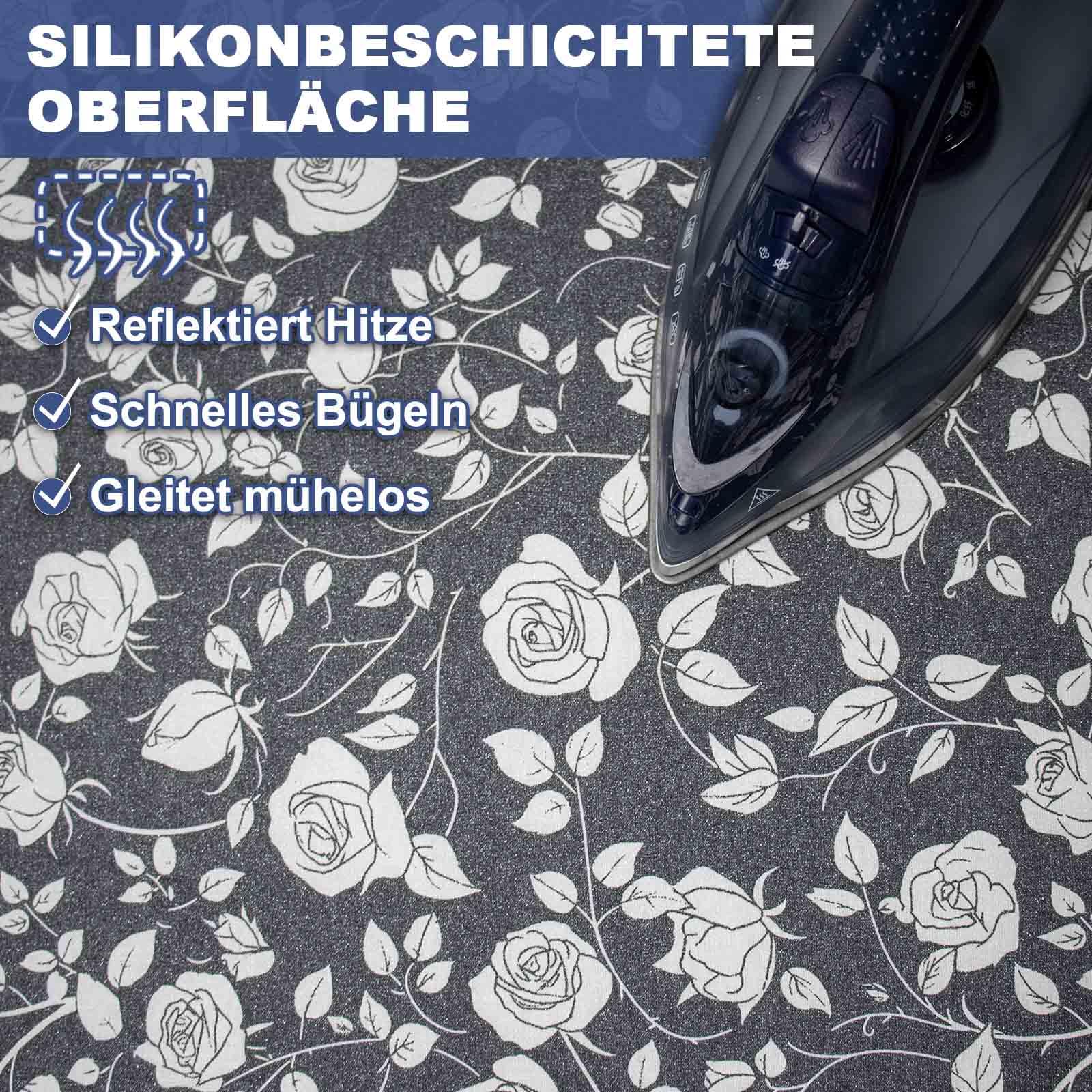 Overtrek Voor Strijkplank 125x45 Antislip Strijkhoes Comfortkussen Met Veren Vulling, Veren Kussen Voor Een Goede Nachtrust Strijkijzer Hoes Strijkplank Elastisch