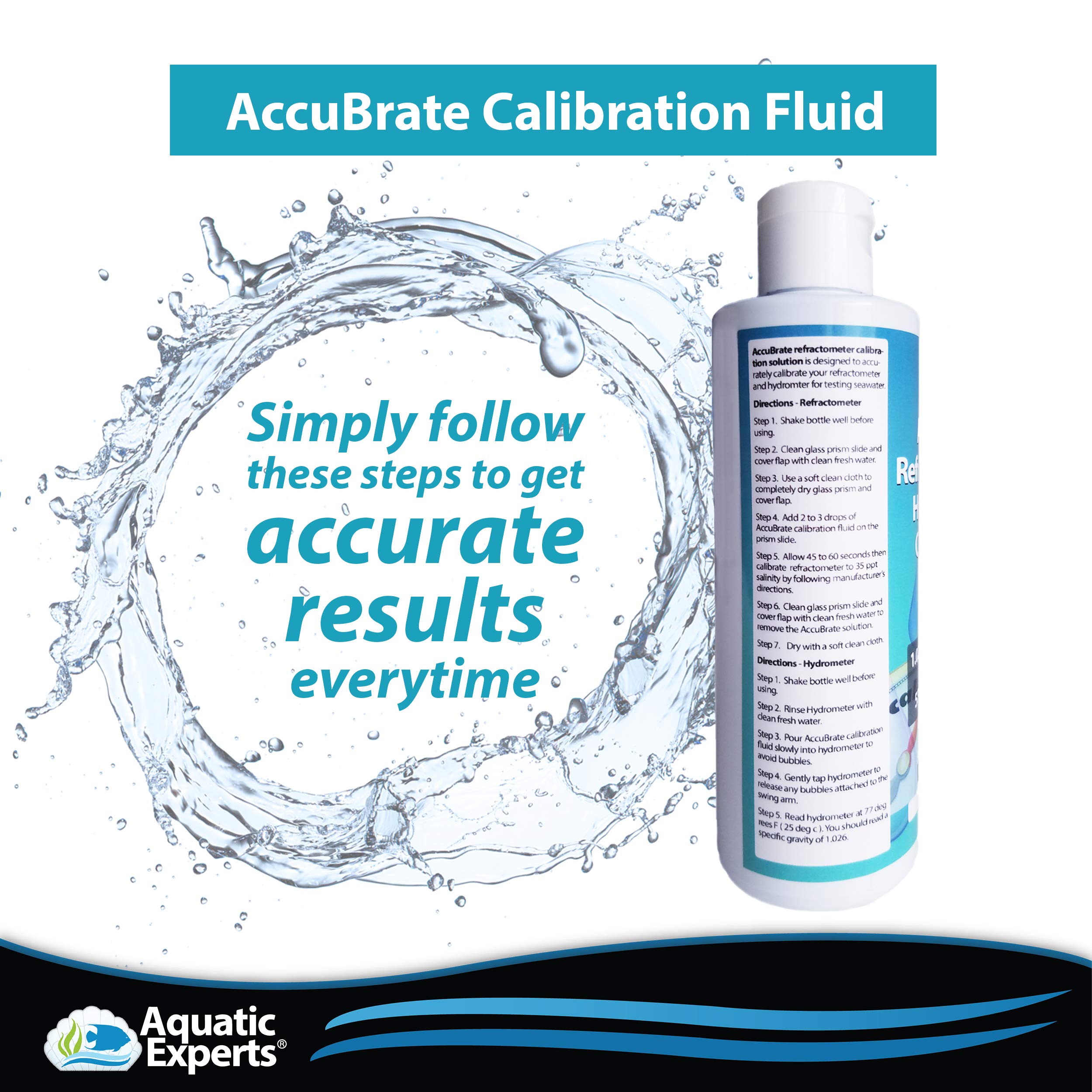 Aquatic Experts AccuBrate Refractometer and Hydrometer Salinity