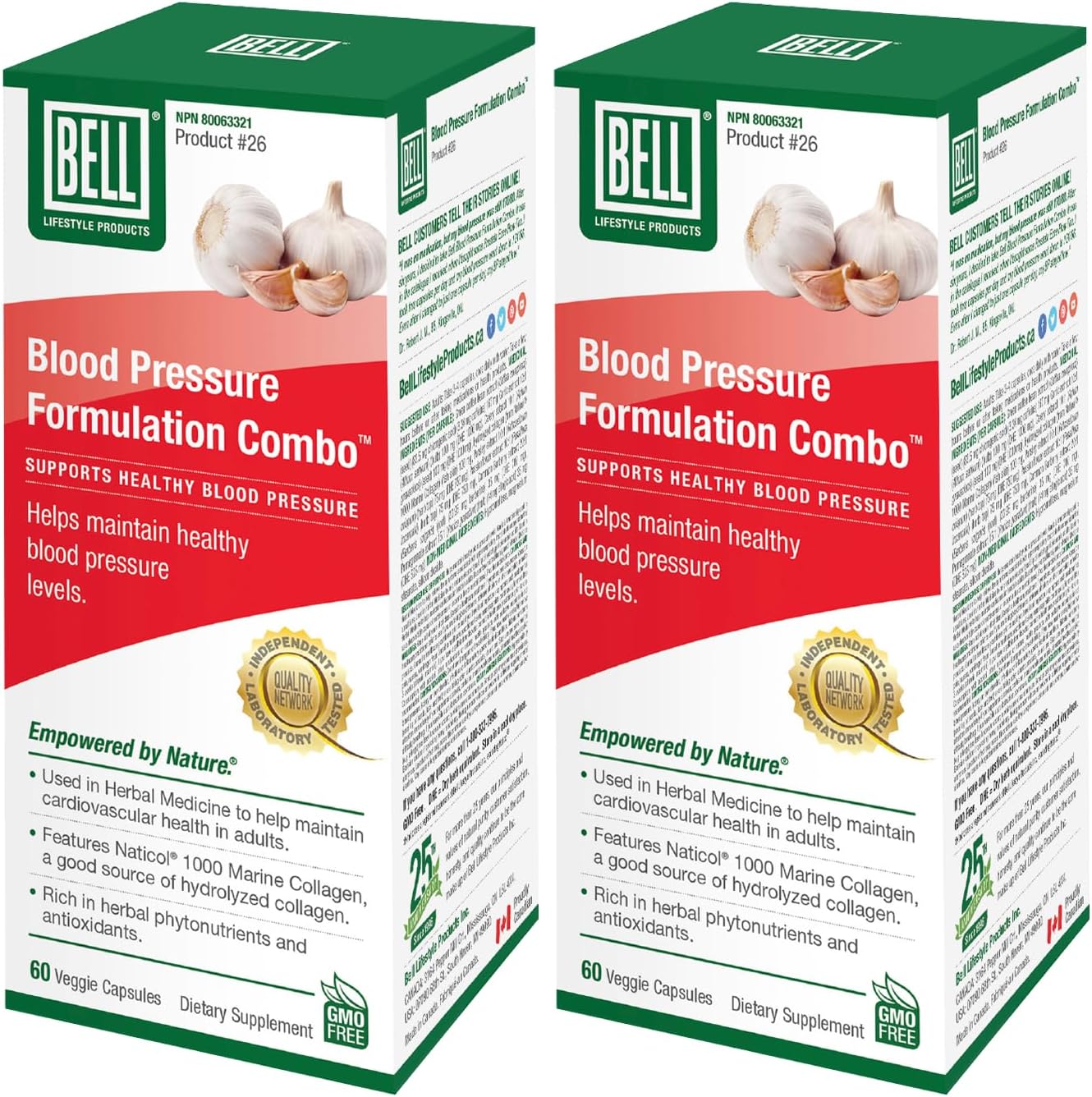 Bell Blood Pressure Formulation Combo™ 2 Pack Combo Unique Natural