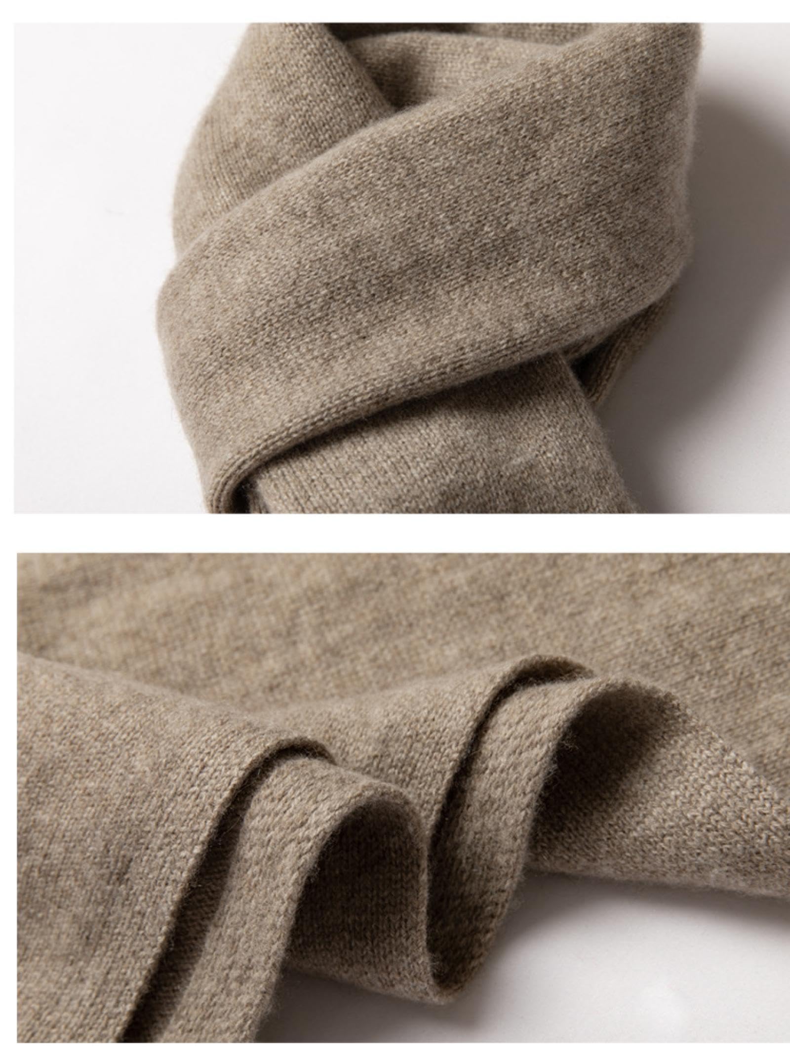 Schal Schals Damen Herren Halstuch Mütze Kaschmir-Schal Für Damen Und Herren, Lang, Herbst Und Winter, Einfarbig, Gestrickt, Kaschmir, Herren-Hals, Paar, Geschenk