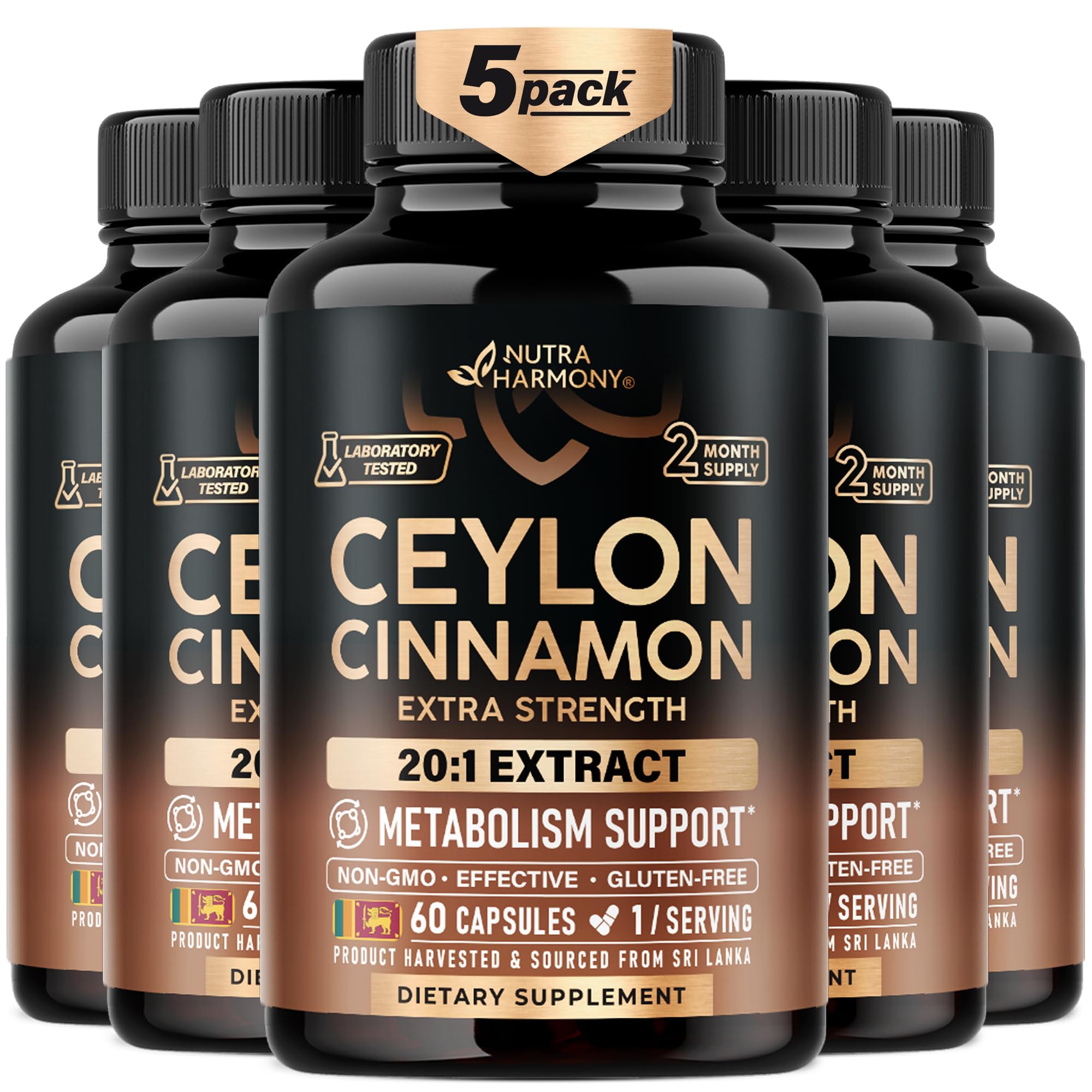 Ceylon Cinnamon Capsules - Energy Heart & Metabolism Support - 60 Capsules — Amazon image 11