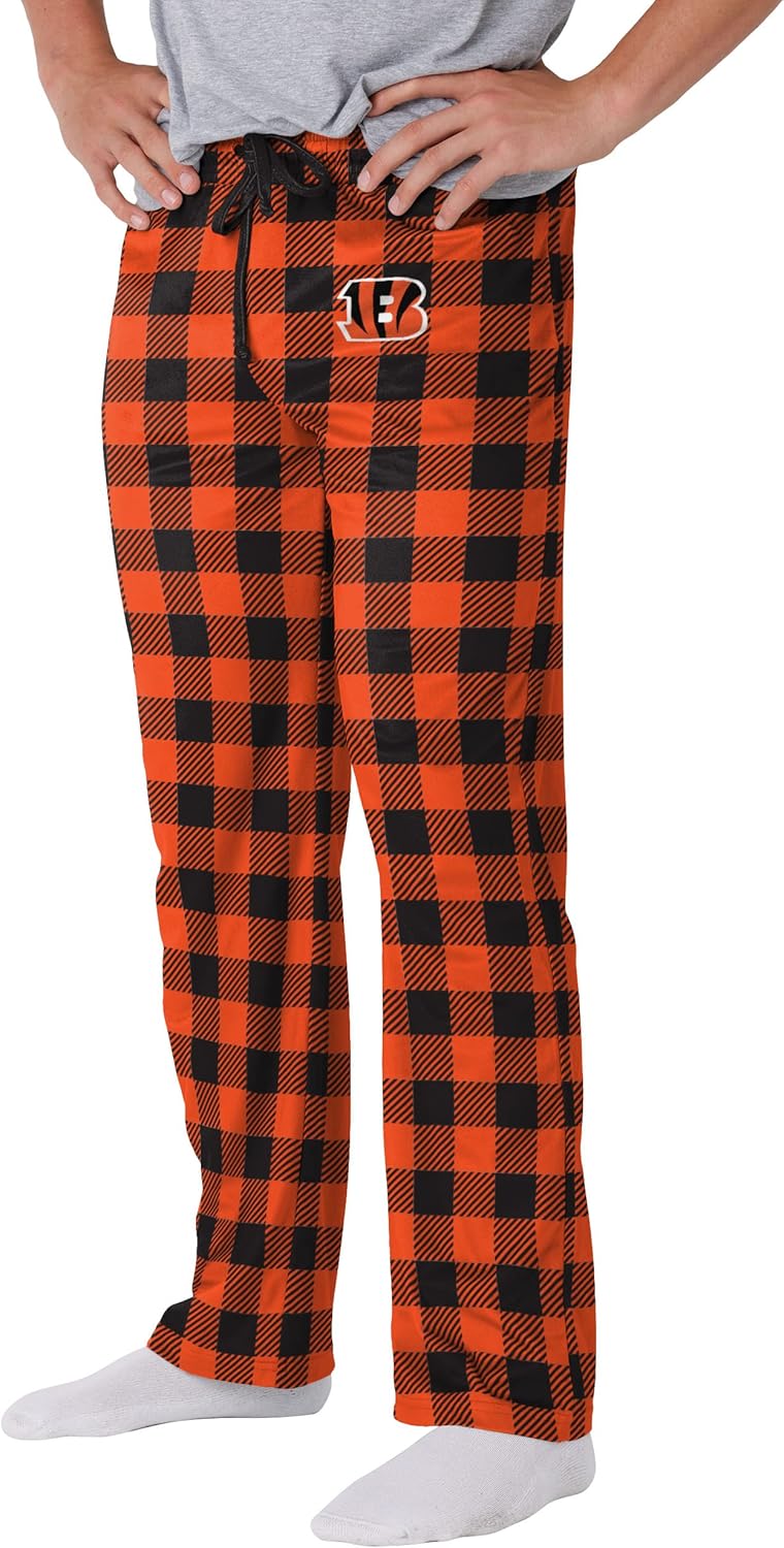 FOCO Men's NFL Team Logo Buffalo Check Lounge Pants